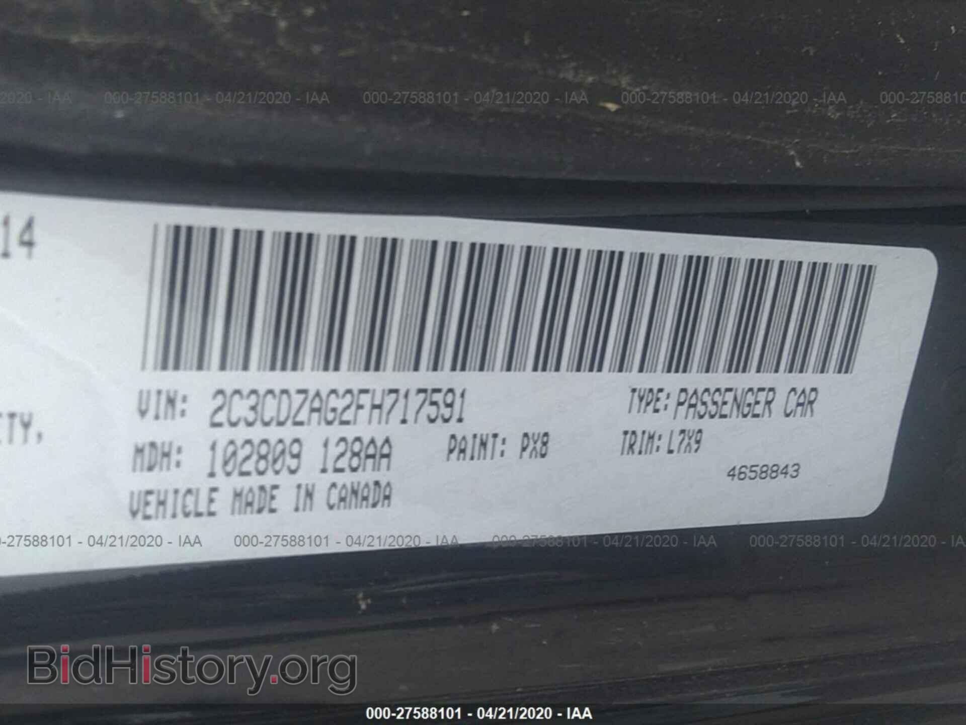 2015 DODGE CHALLENGER - VIN: 2C3CDZAG2FH717591 - Photo 9