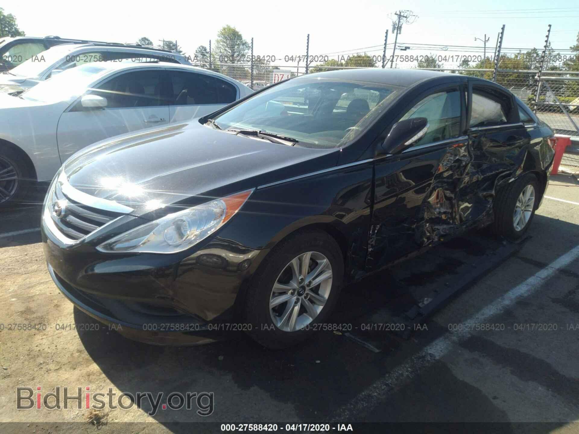 2014 HYUNDAI SONATA - VIN: 5NPEB4AC0EH944701 - Фото 2