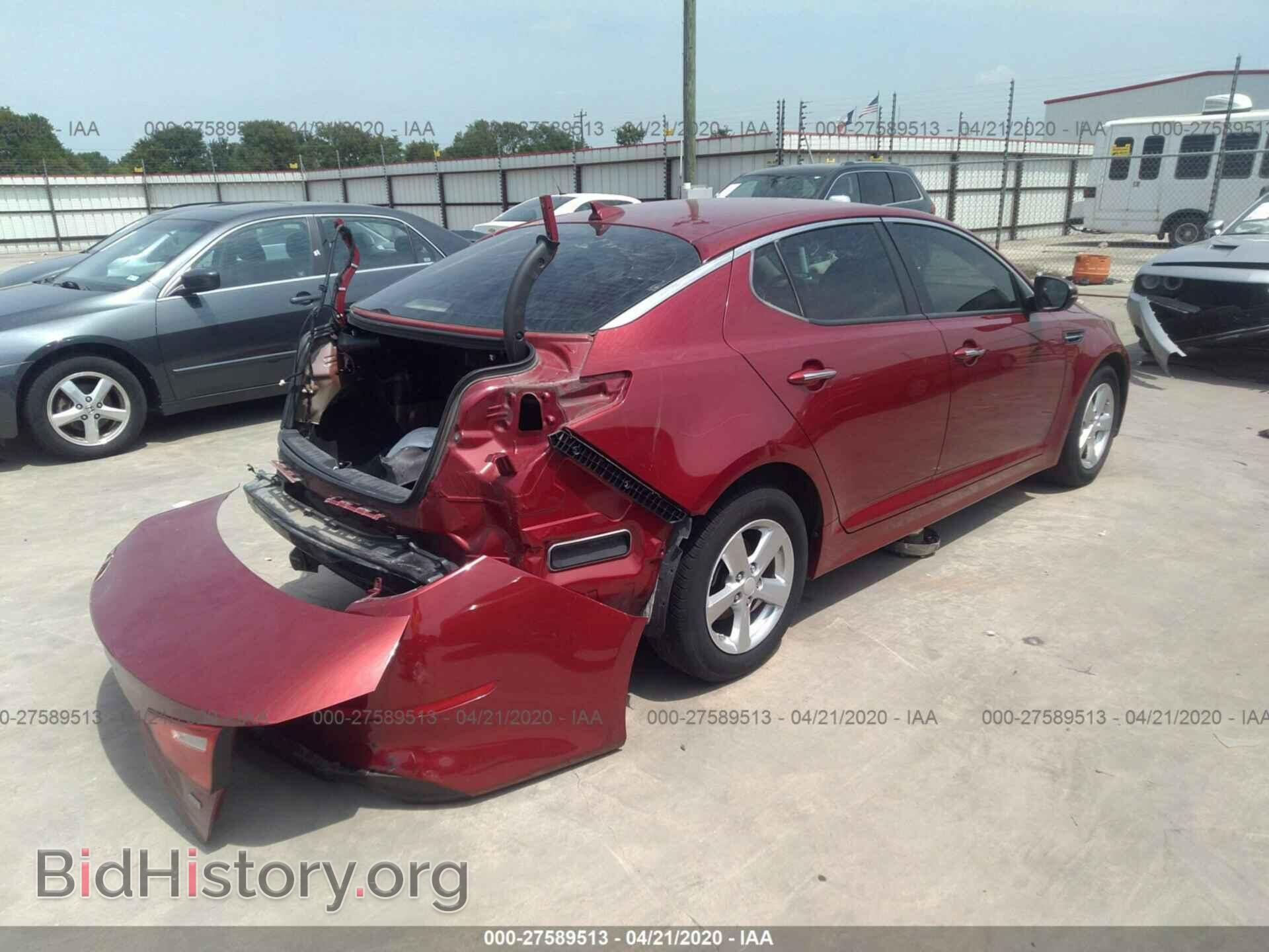 2015 KIA OPTIMA - VIN: 5XXGM4A72FG396106 - Photo 4