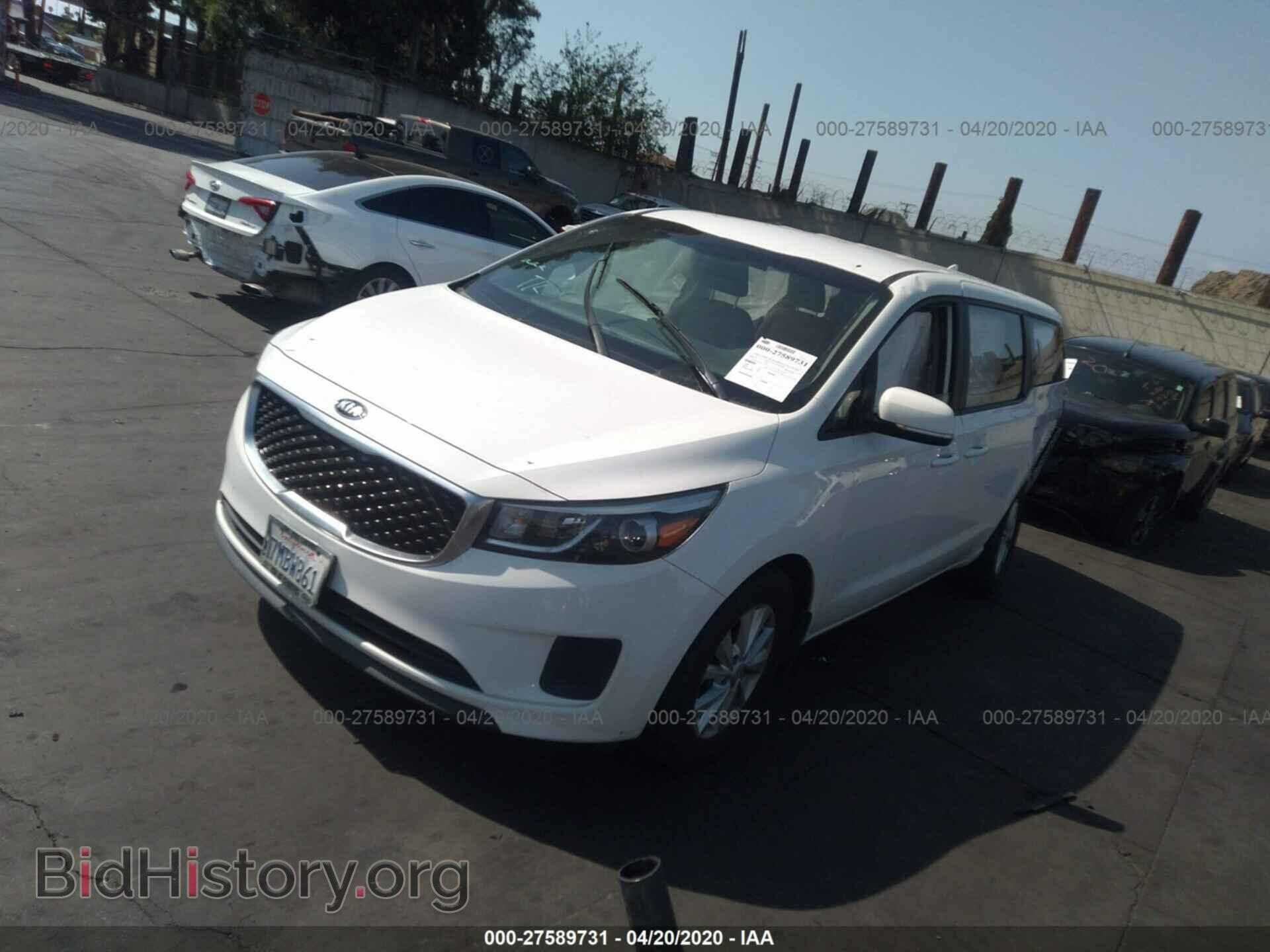 2016 KIA SEDONA - VIN: KNDMA5C19G6112089 - Фото 2