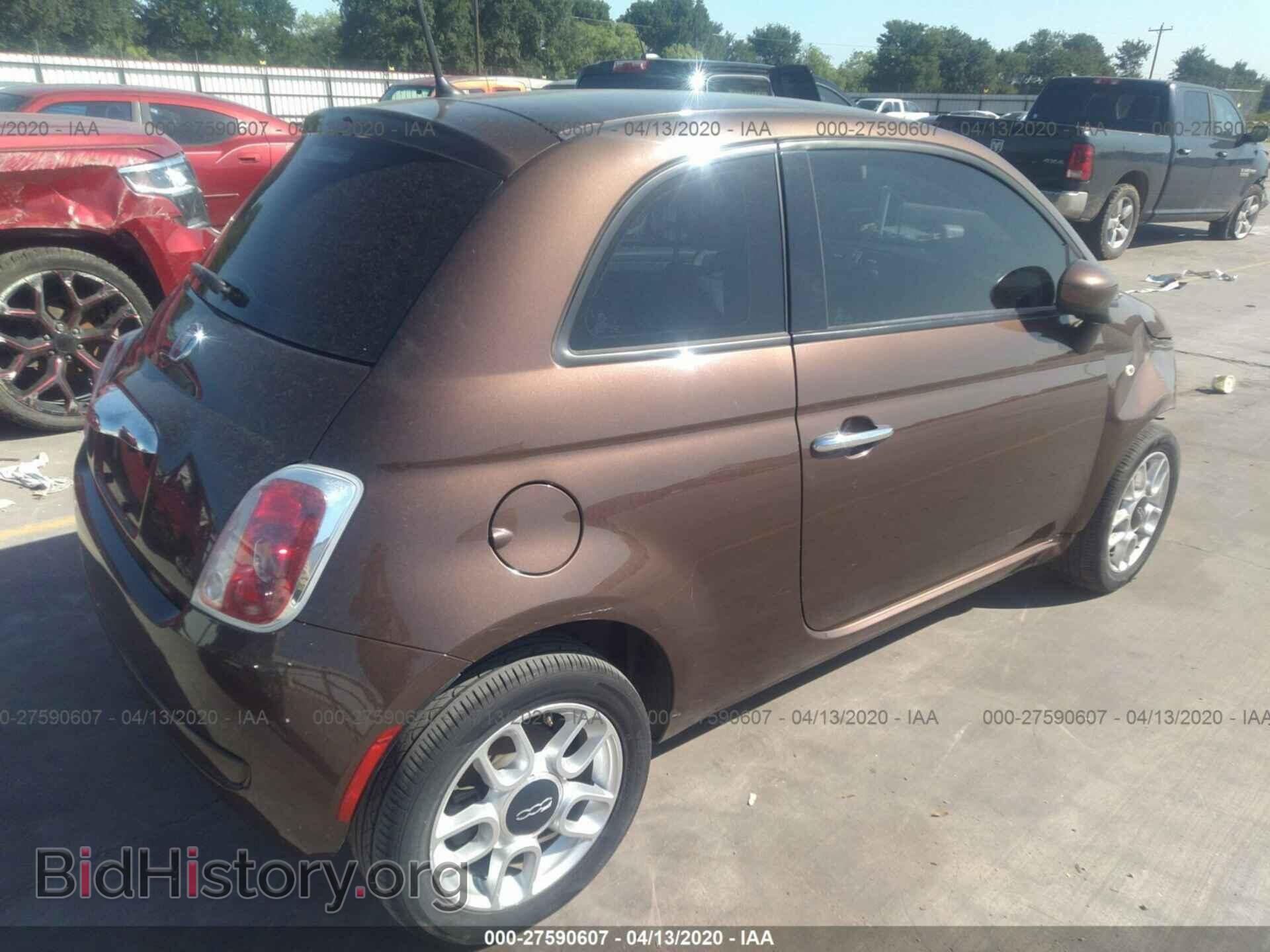 2013 FIAT 500 - VIN: 3C3CFFAR7DT749127 - Фото 4
