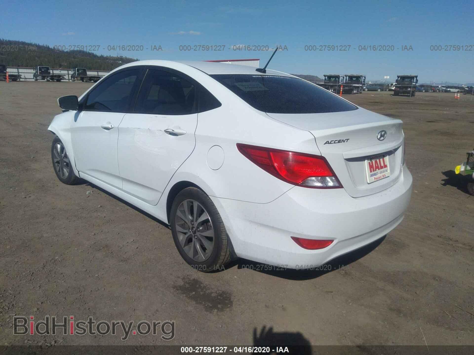 2017 HYUNDAI ACCENT - VIN: KMHCT4AE2HU358335 - Фото 3