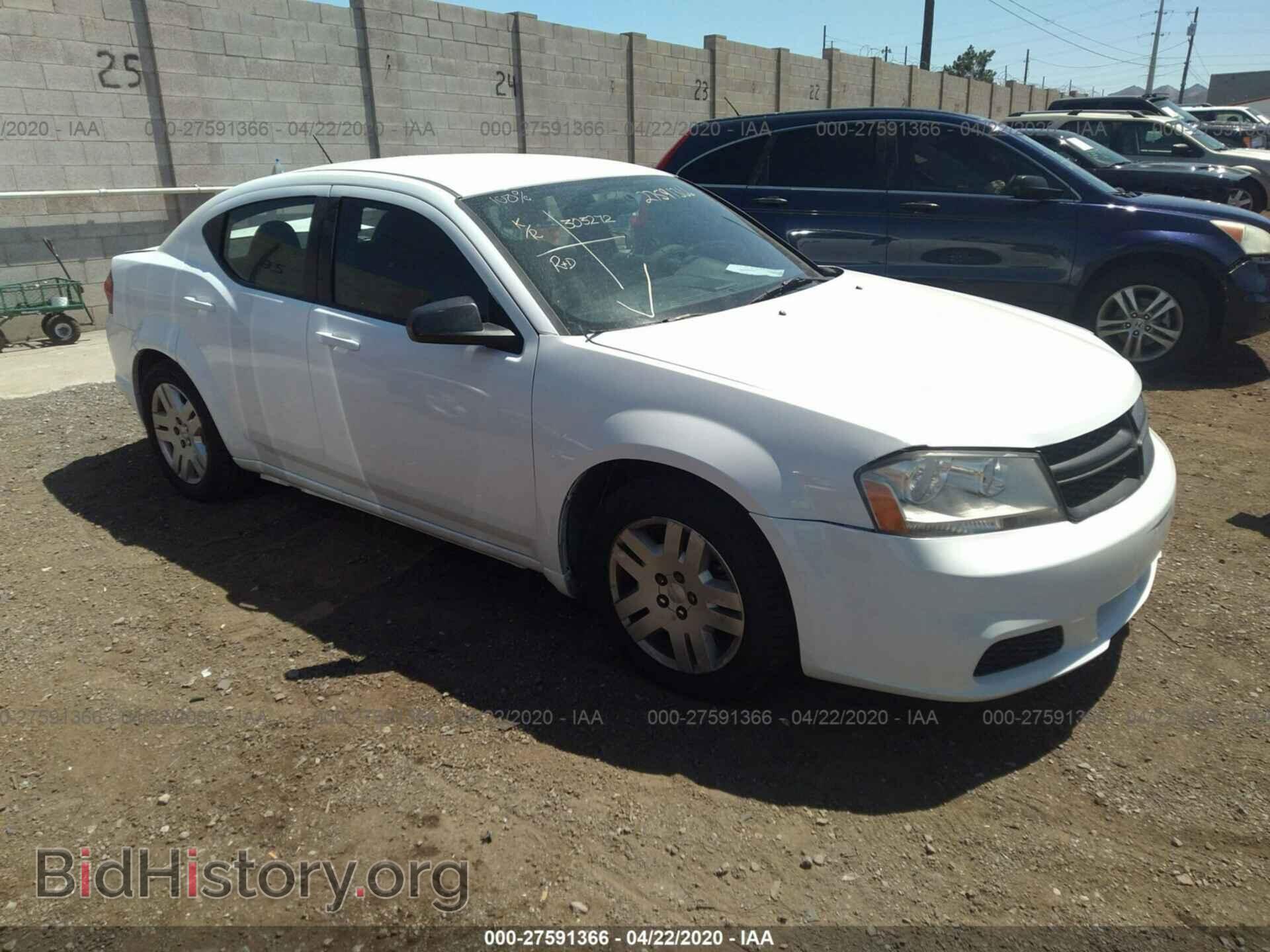 Фотография 1C3CDZAB5CN294822 - DODGE AVENGER 2012