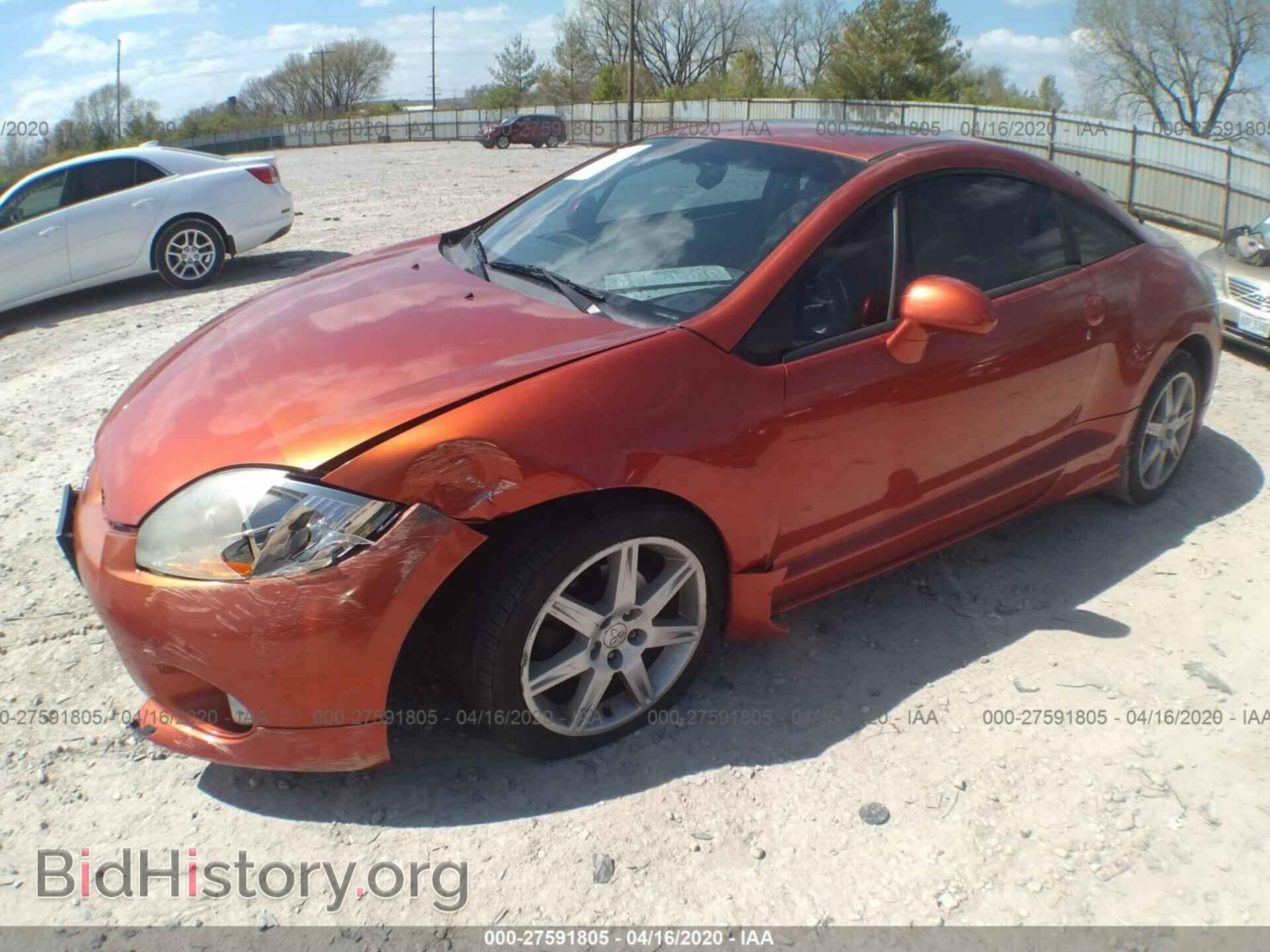2007 MITSUBISHI ECLIPSE - VIN: 4A3AK34T37E023447 - Фото 2