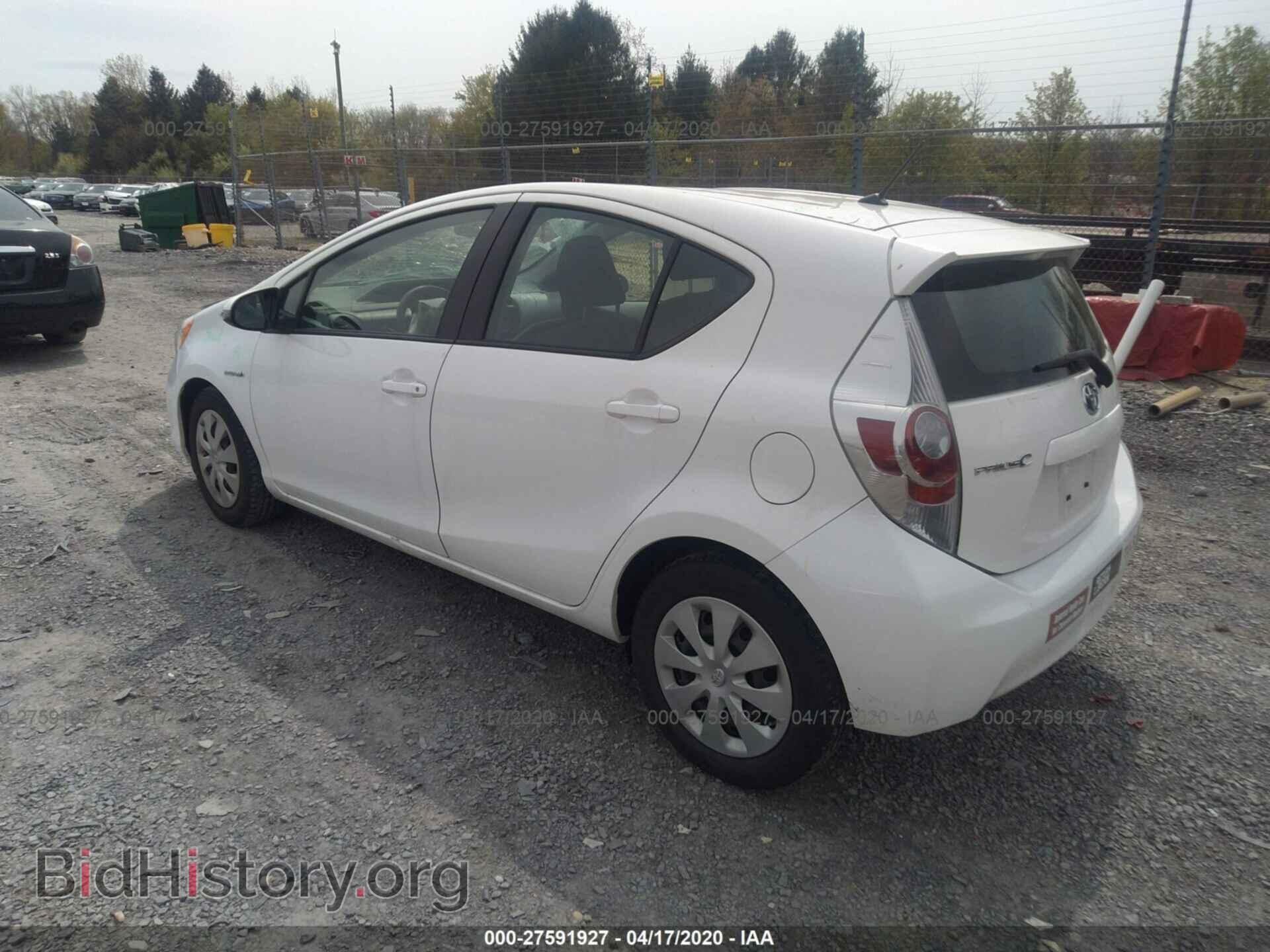 2012 TOYOTA PRIUS C - VIN: JTDKDTB31C1501211 - Фото 3