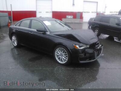 2016 Audi A6 Premium Plus, черный — VIN WAUGFAFC6GN061478, IAAI