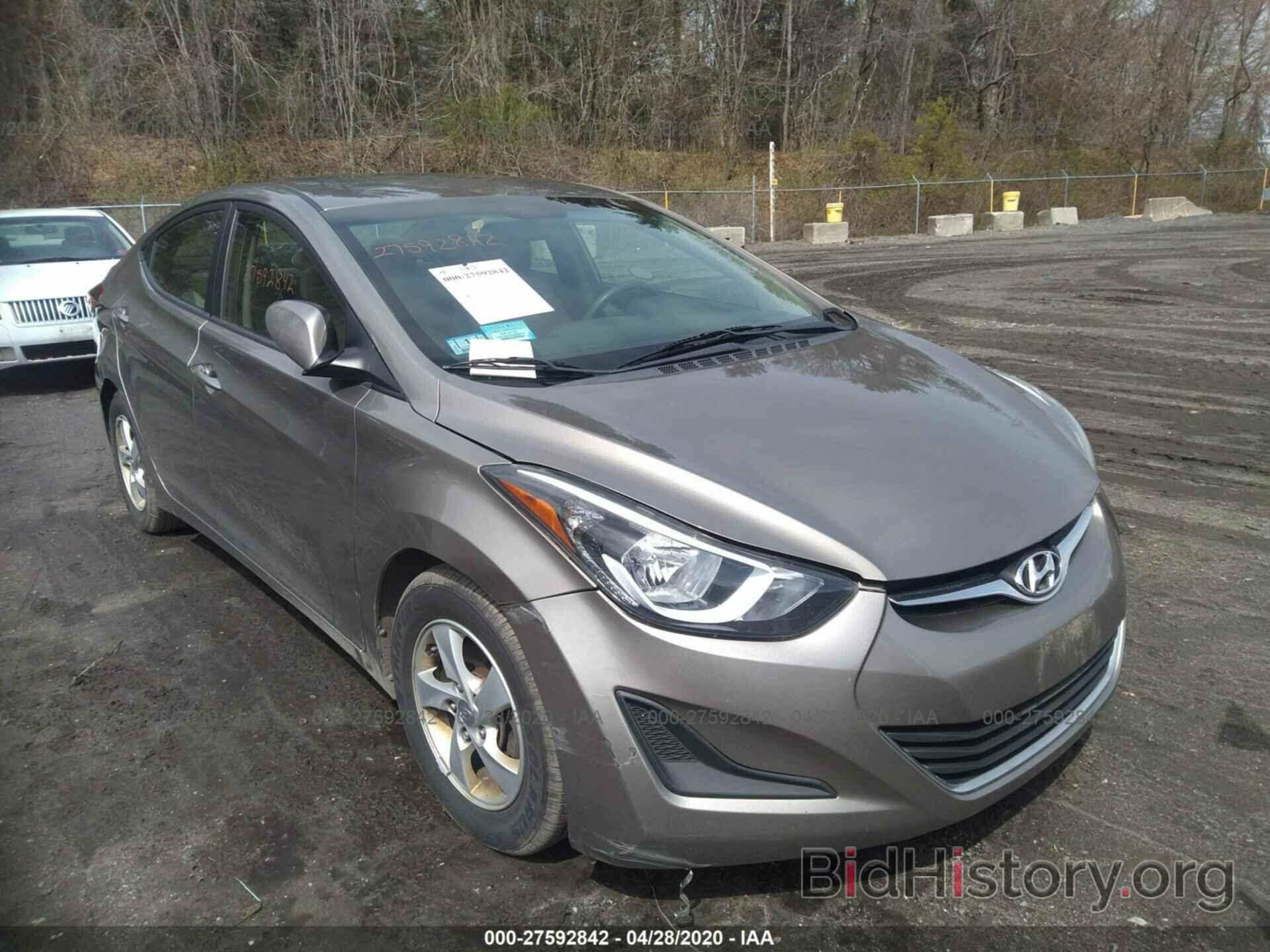 Photo 5NPDH4AE2EH475011 - HYUNDAI ELANTRA 2014