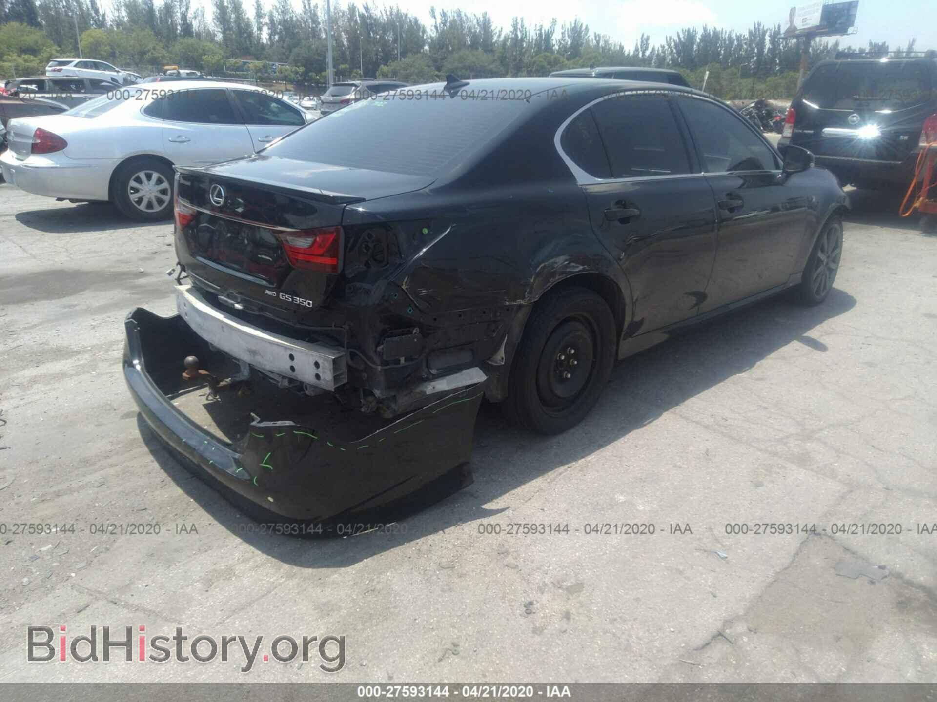 2013 LEXUS GS - VIN: JTHCE1BL2D5016221 - Photo 4