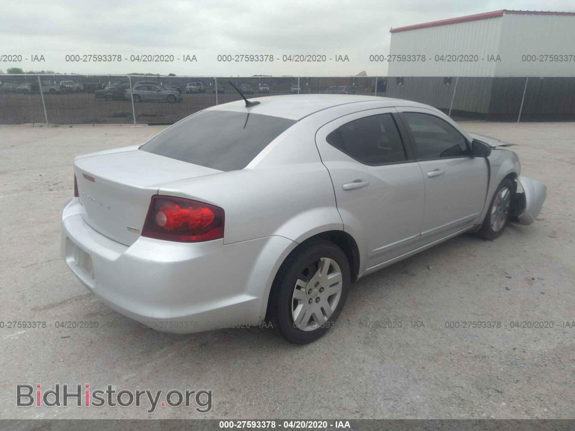 2012 DODGE AVENGER - VIN: 1C3CDZAG7CN310188 - Фото 4
