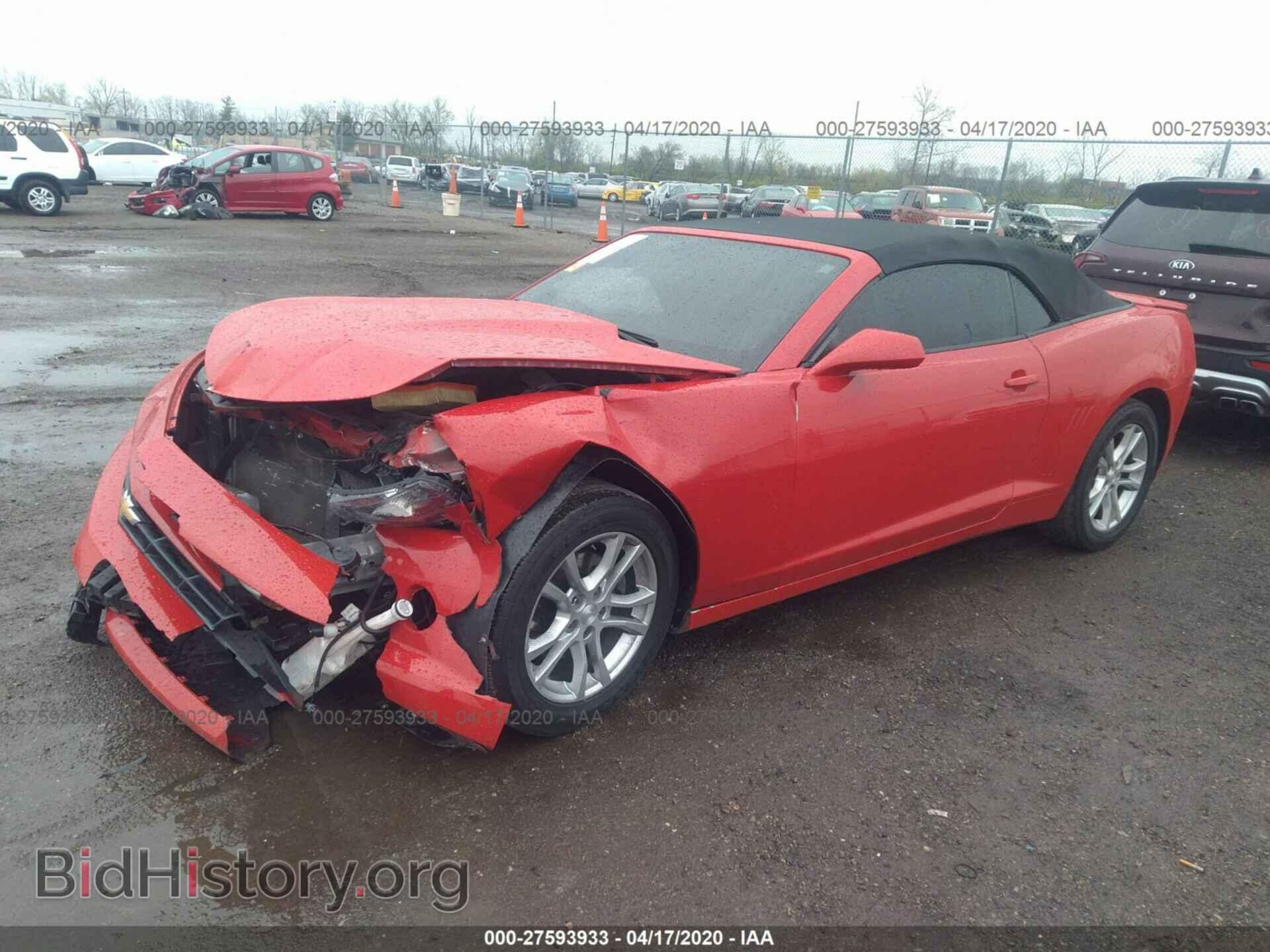 2014 CHEVROLET CAMARO - VIN: 2G1FB3D39E9135509 - Фото 2