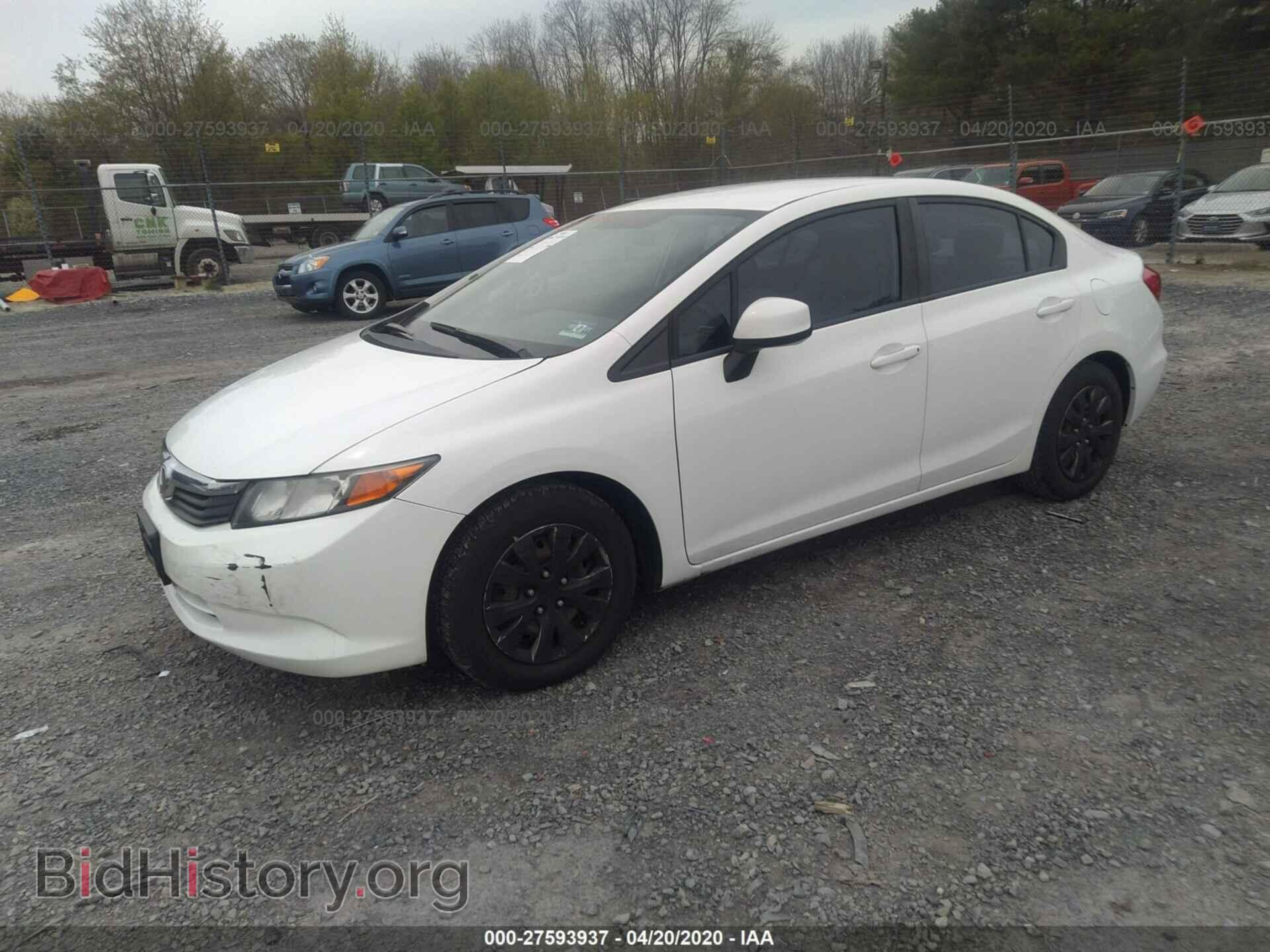 2012 HONDA CIVIC - VIN: 19XFB2F52CE334609 - Фото 2