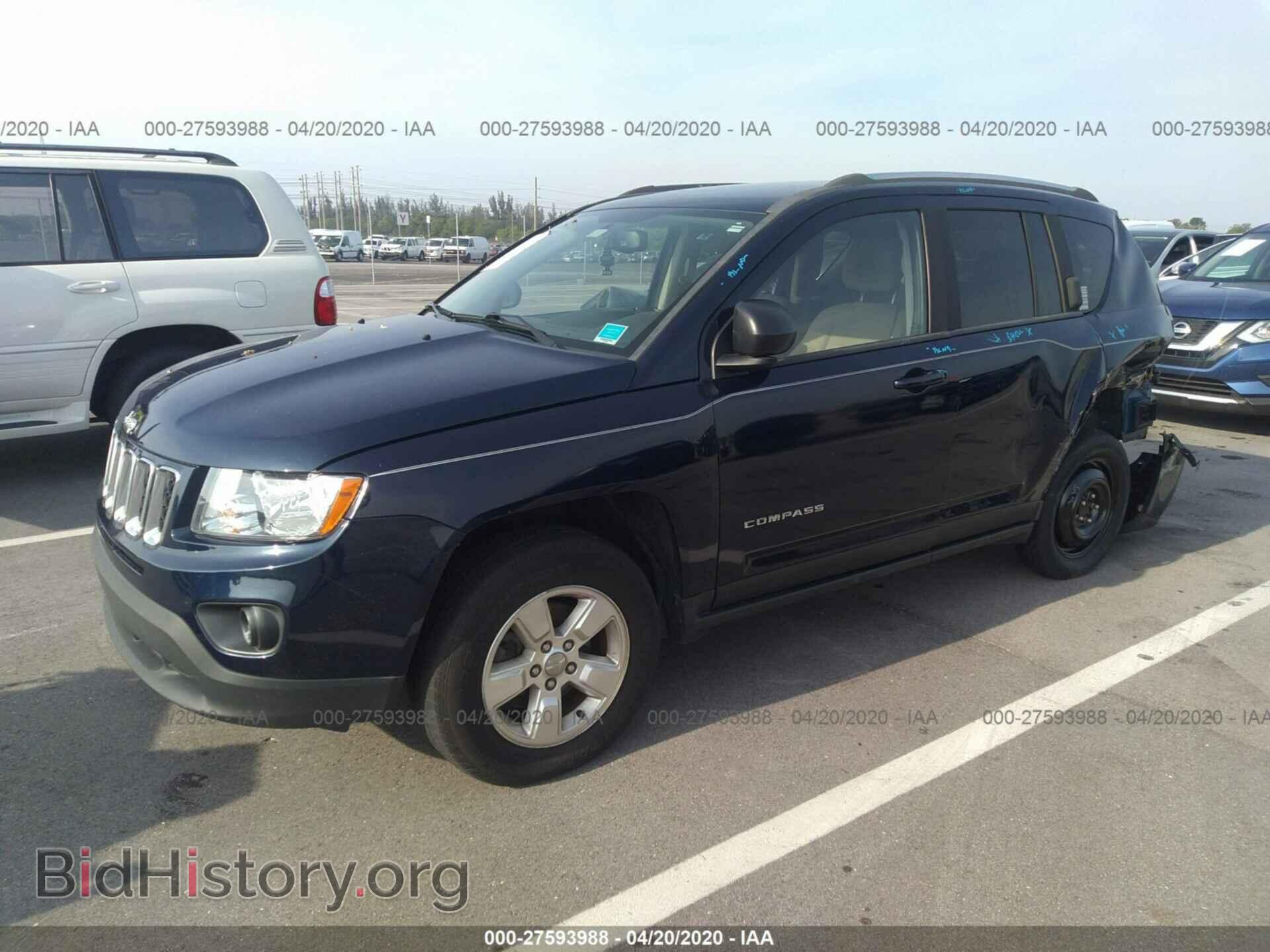 2013 JEEP COMPASS - VIN: 1C4NJCBA2DD265768 - Фото 2