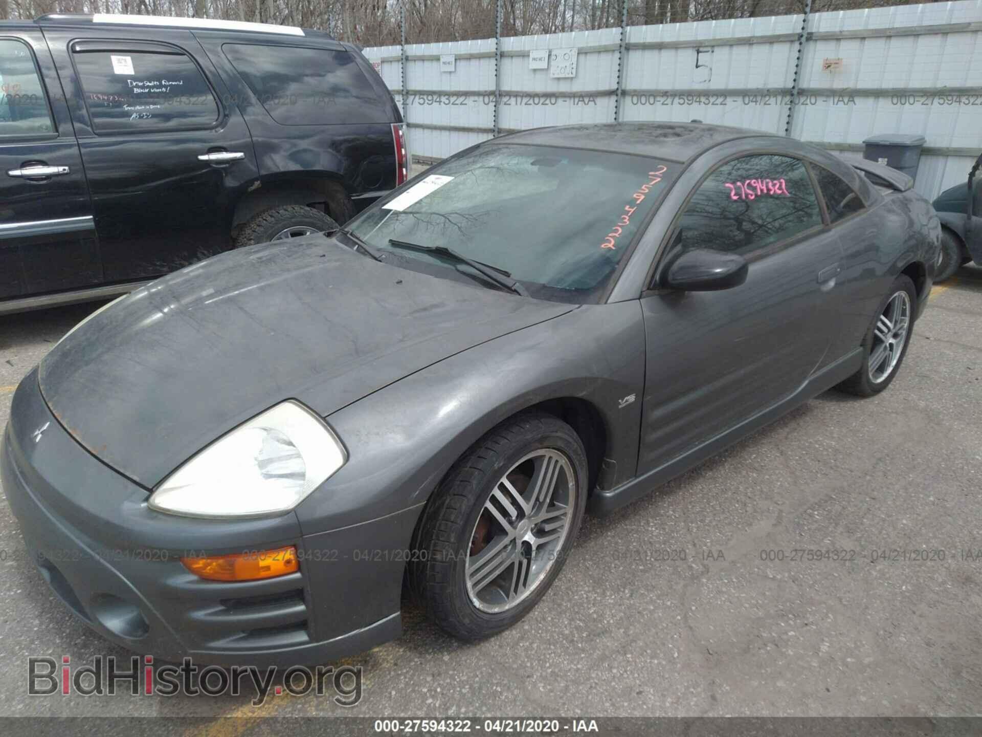 2003 MITSUBISHI ECLIPSE - VIN: 4A3AC74H03E158444 - Фото 2
