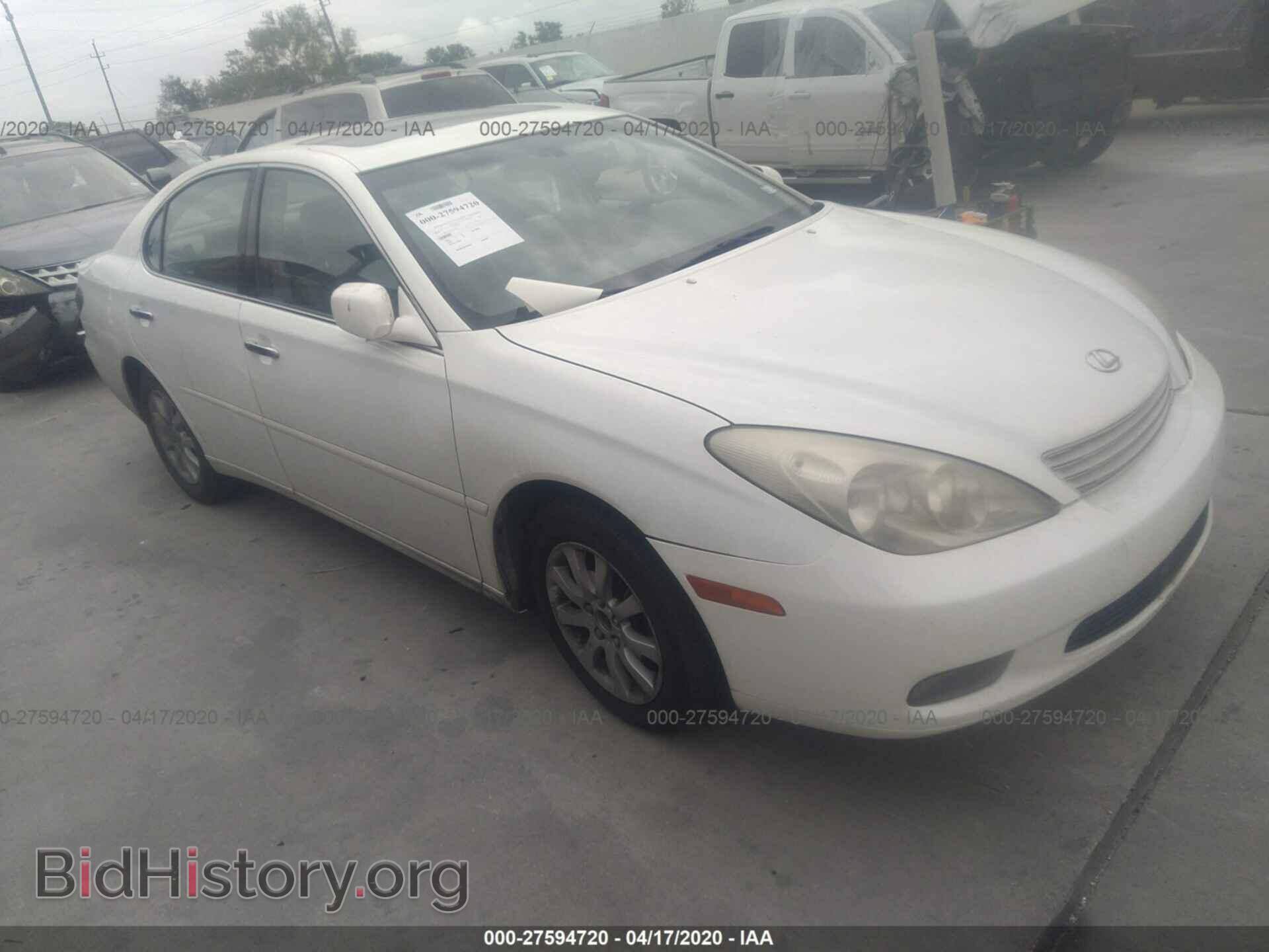 Photo JTHBF30G020050534 - LEXUS ES 2002