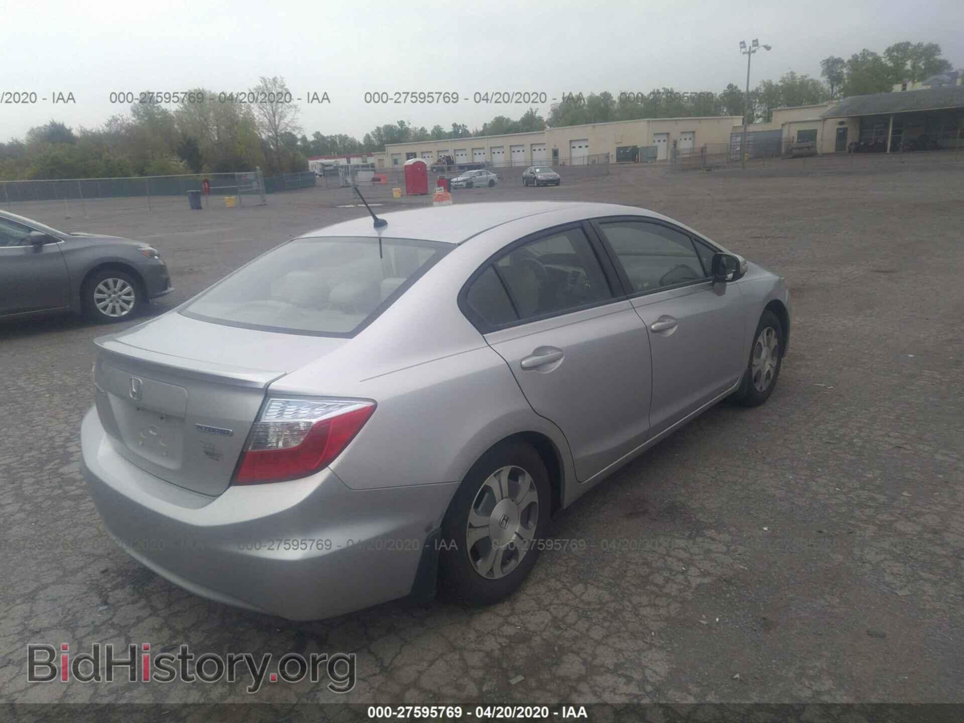 2012 HONDA CIVIC - VIN: JHMFB4F20CS008921 - Фото 4