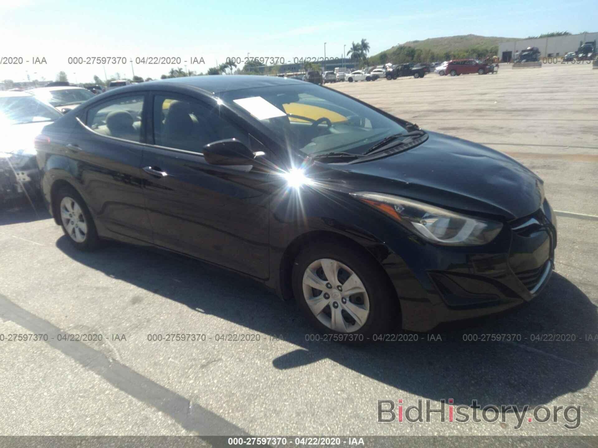 Фотография 5NPDH4AE0GH782292 - HYUNDAI ELANTRA 2016