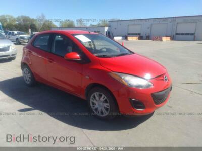 2012 Mazda MAZDA2, red — VIN JM1DE1KY7C0139932, IAAI