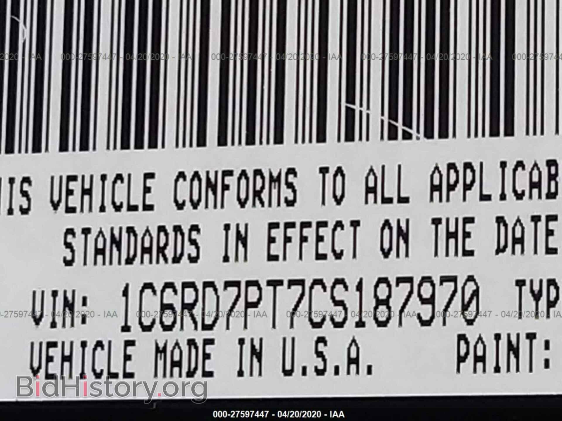 2012 DODGE RAM 1500 - VIN: 1C6RD7PT7CS187970 - Фото 9