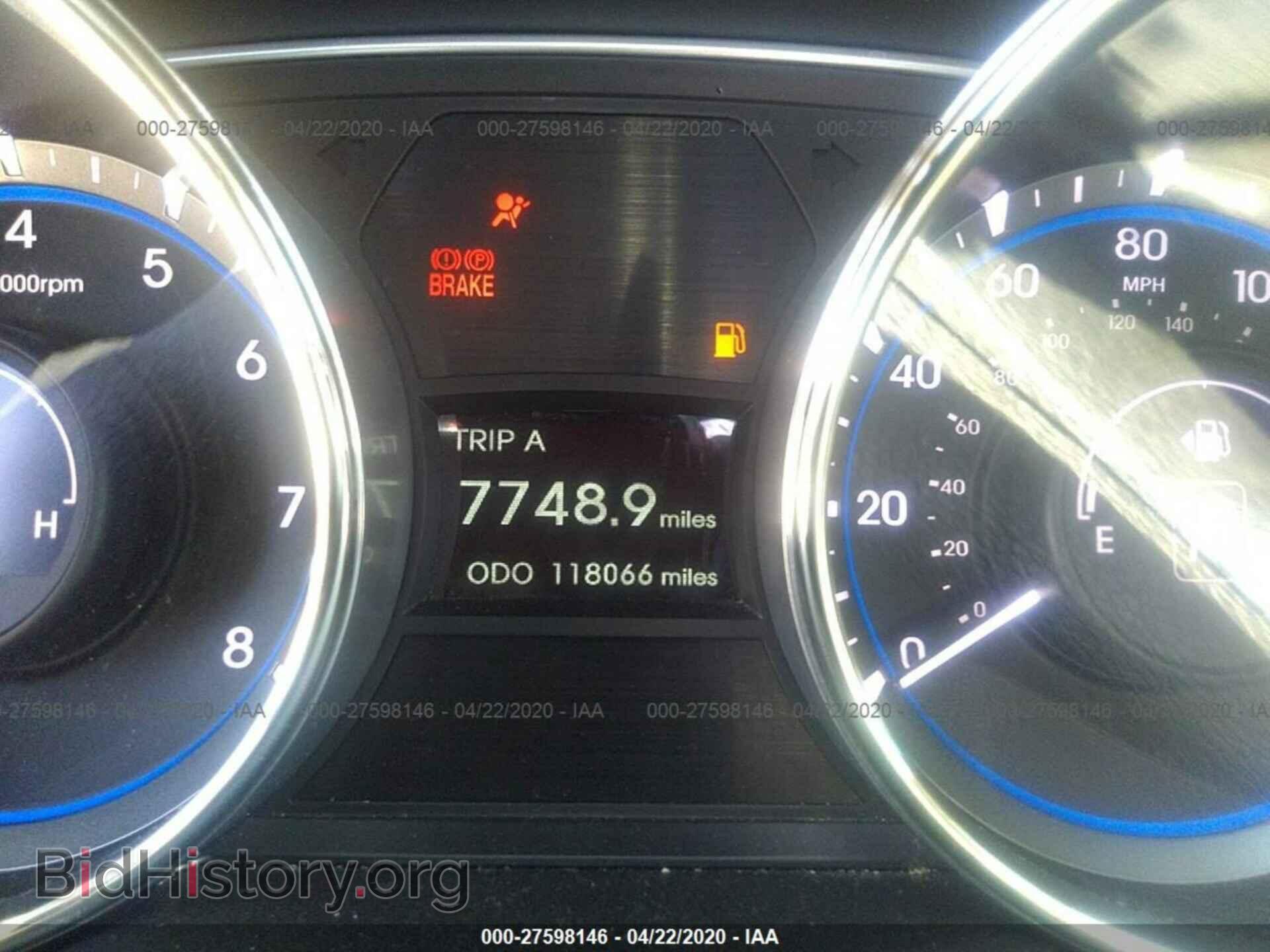 2012 HYUNDAI SONATA - VIN: 5NPEC4AC3CH331482 - Фото 7