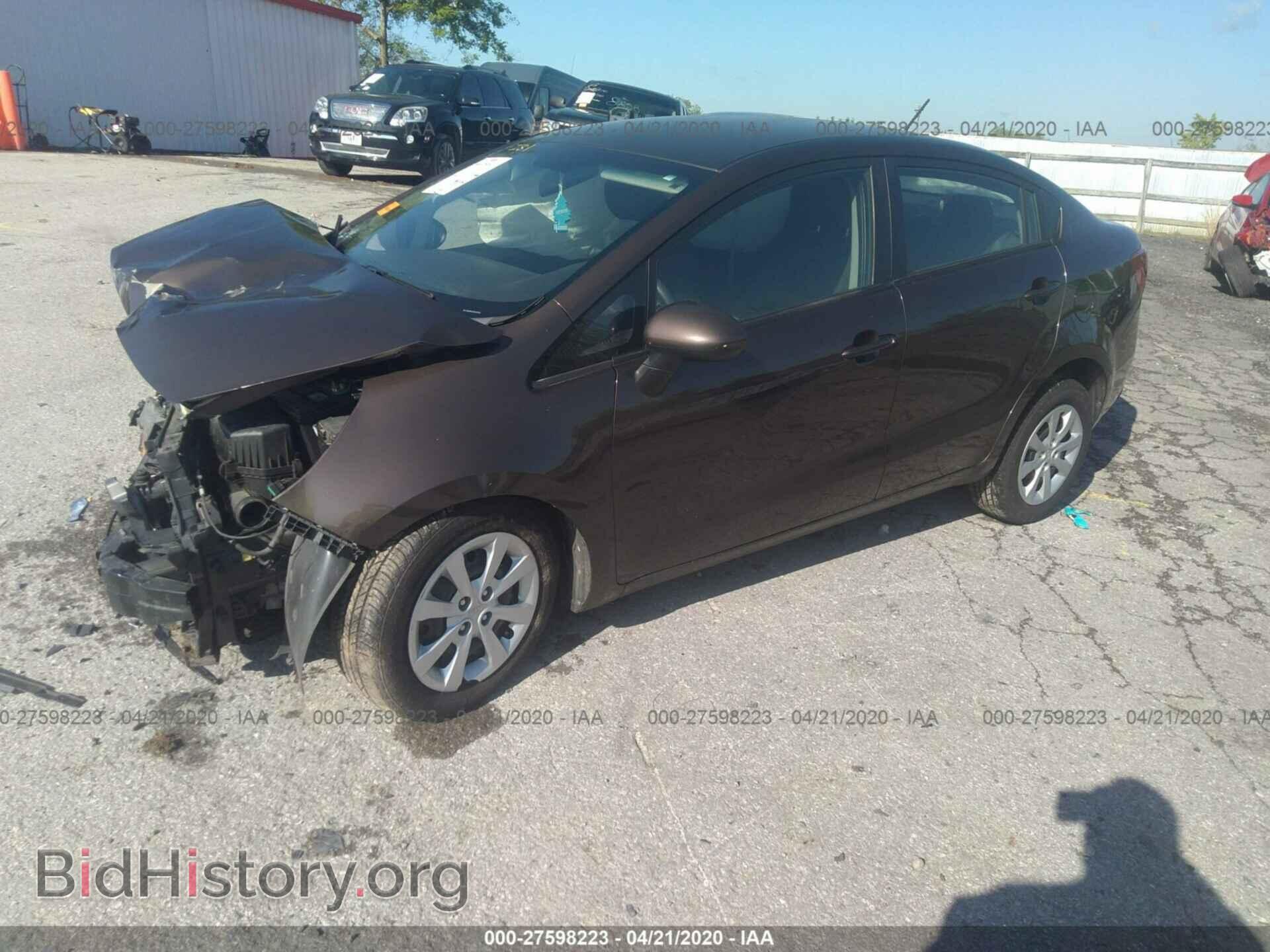 2013 KIA RIO - VIN: KNADN4A30D6149642 - Фото 2