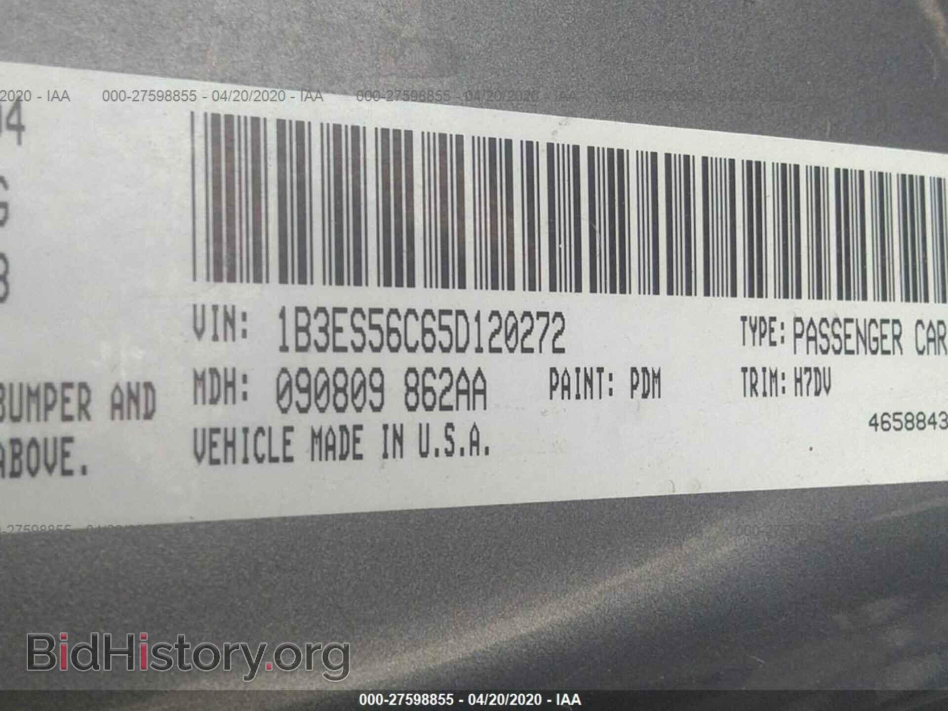 2005 DODGE NEON - VIN: 1B3ES56C65D120272 - Фото 9