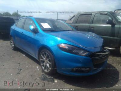 2015 Dodge DART SXT, синий — VIN 1C3CDFBB1FD174006, IAAI