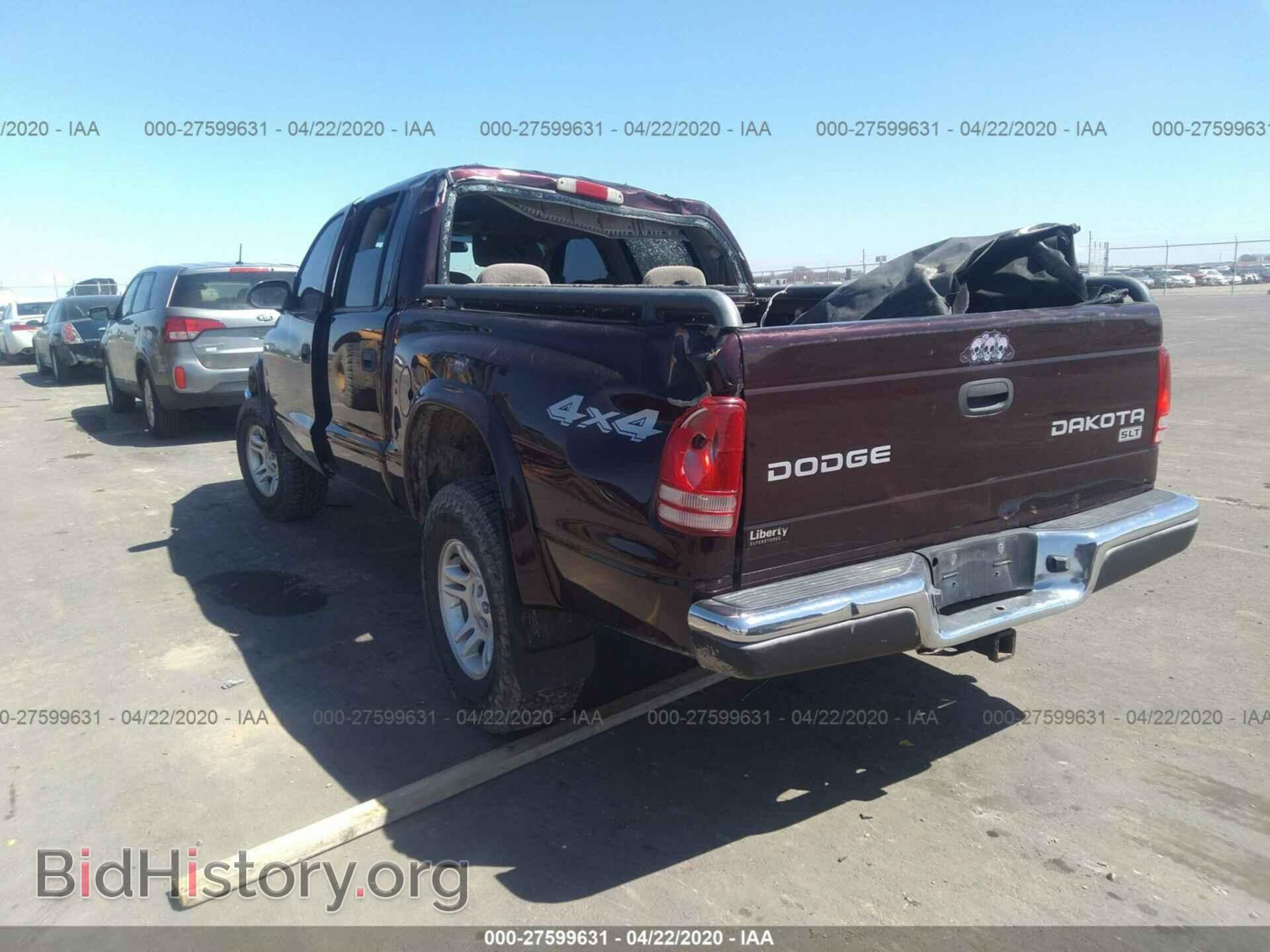 2004 DODGE DAKOTA - VIN: 1D7HG48N04S659606 - Фото 3