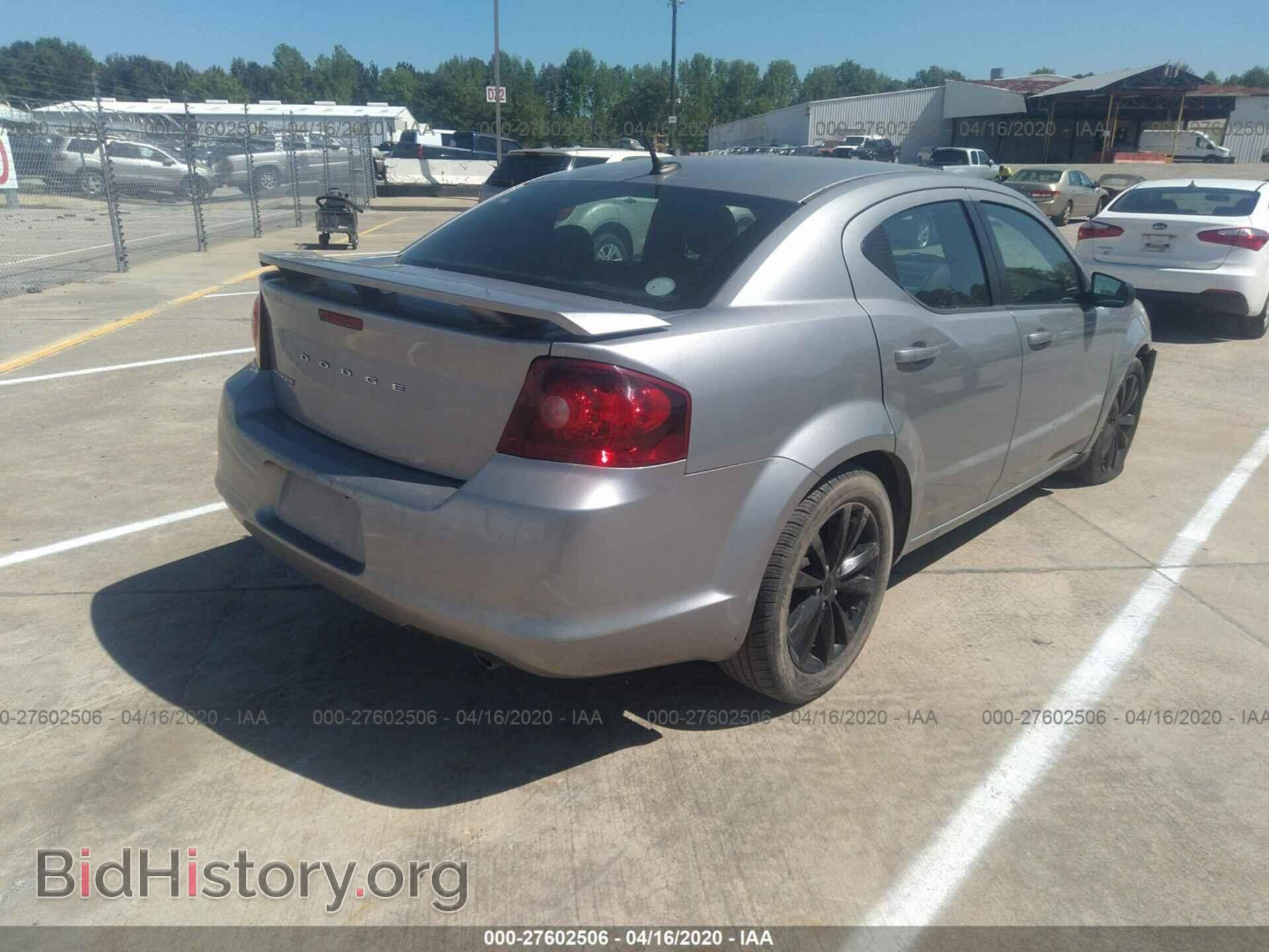 2014 DODGE AVENGER - VIN: 1C3CDZAG1EN104173 - Фото 4