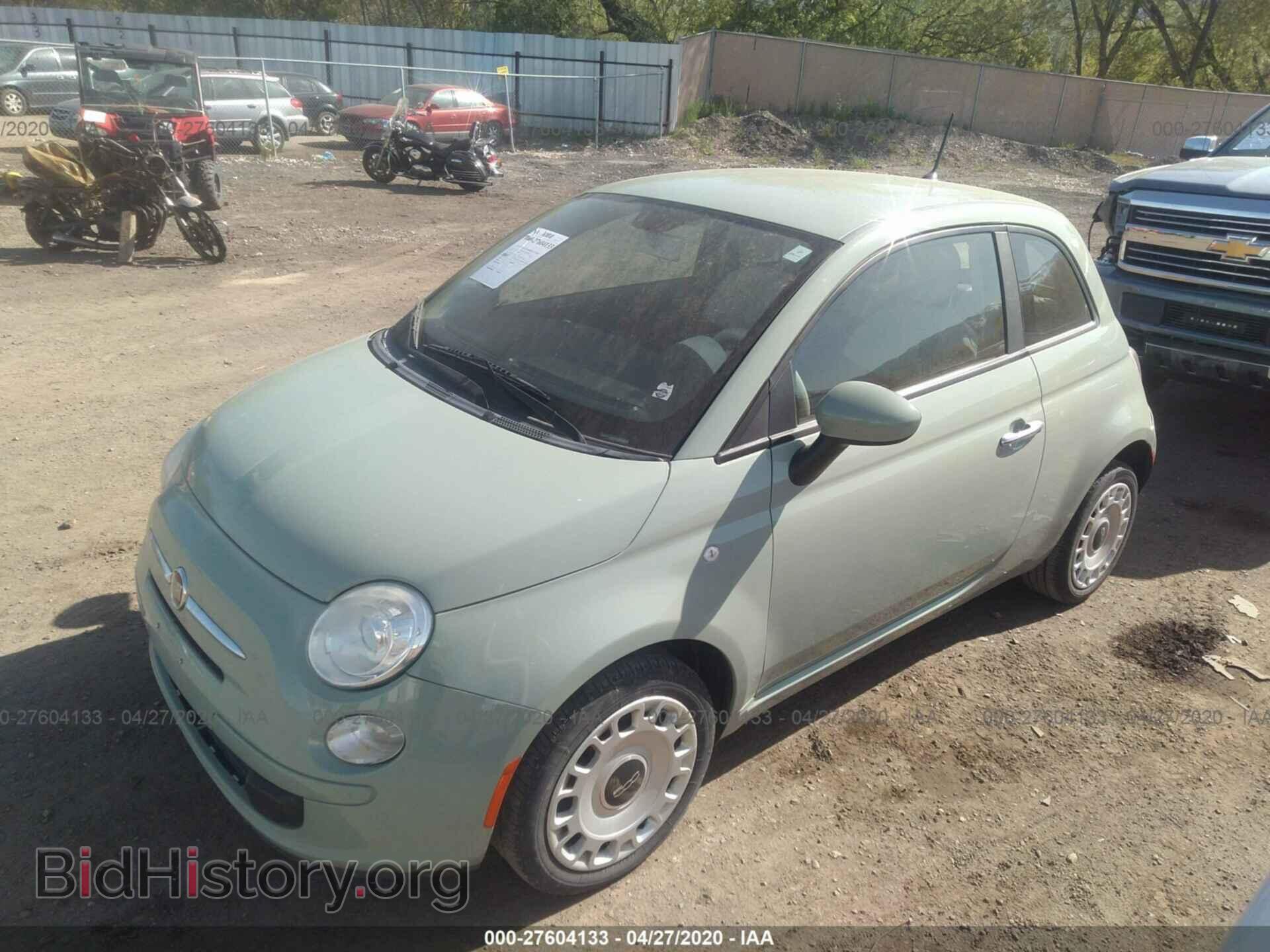 2012 FIAT 500 - VIN: 3C3CFFAR8CT200406 - Фото 2