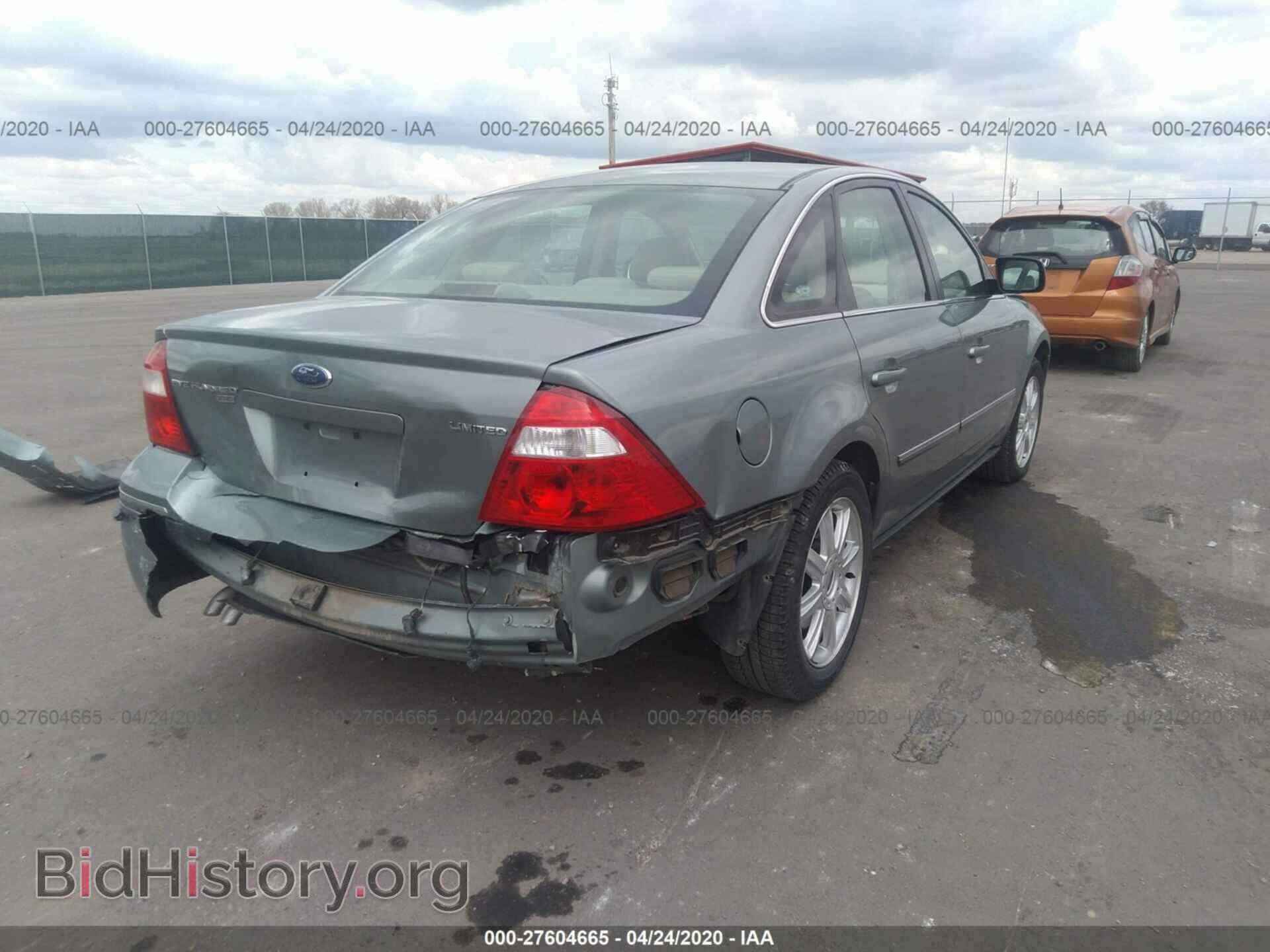 2005 FORD FIVE HUNDRED - VIN: 1FAHP28165G135513 - Фото 4