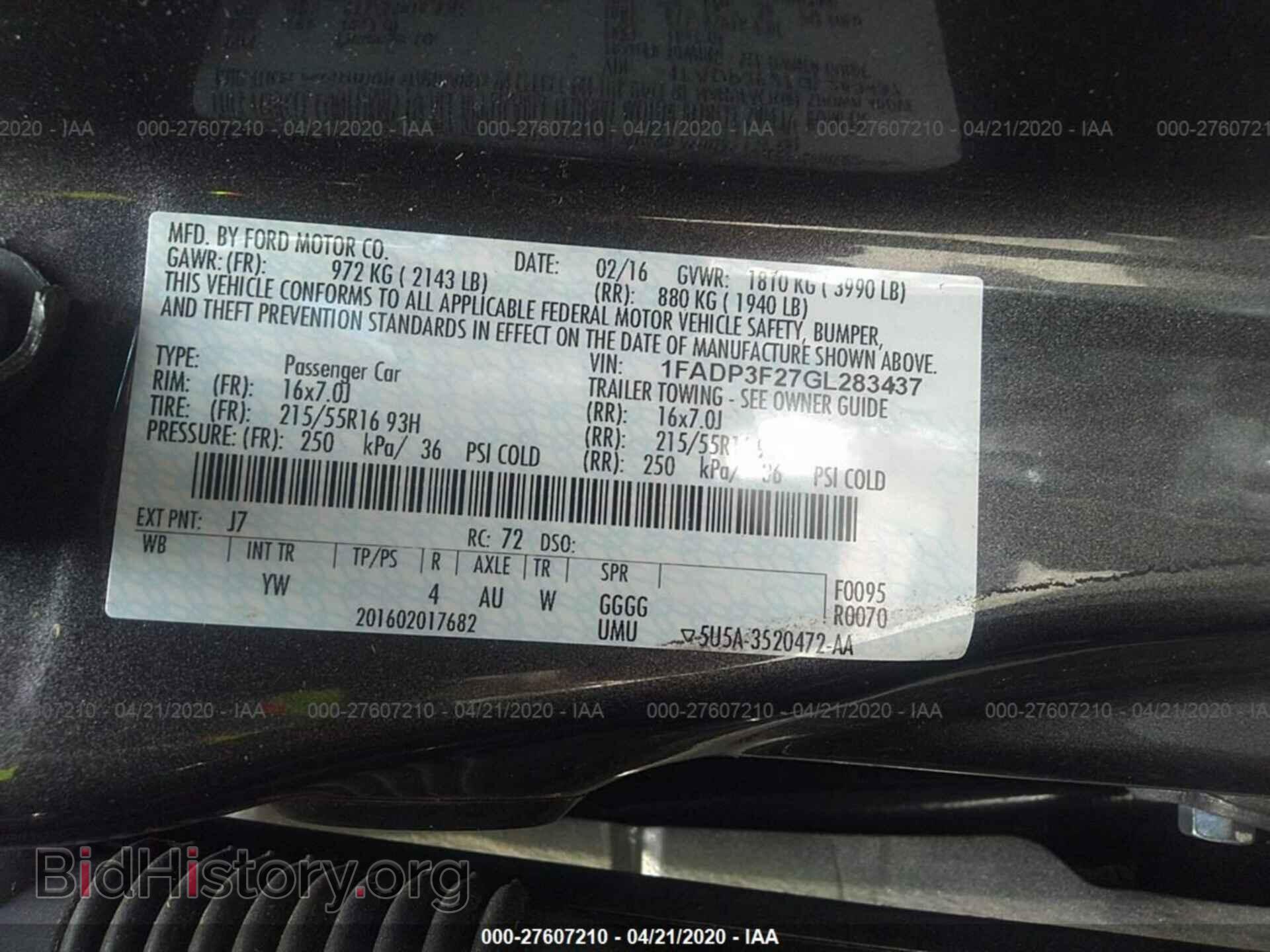 2016 FORD FOCUS - VIN: 1FADP3F27GL283437 - Photo 9