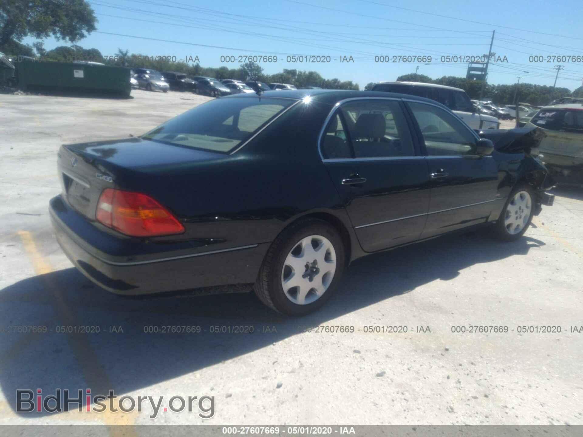2002 LEXUS LS - VIN: JTHBN30F820084327 - Фото 4