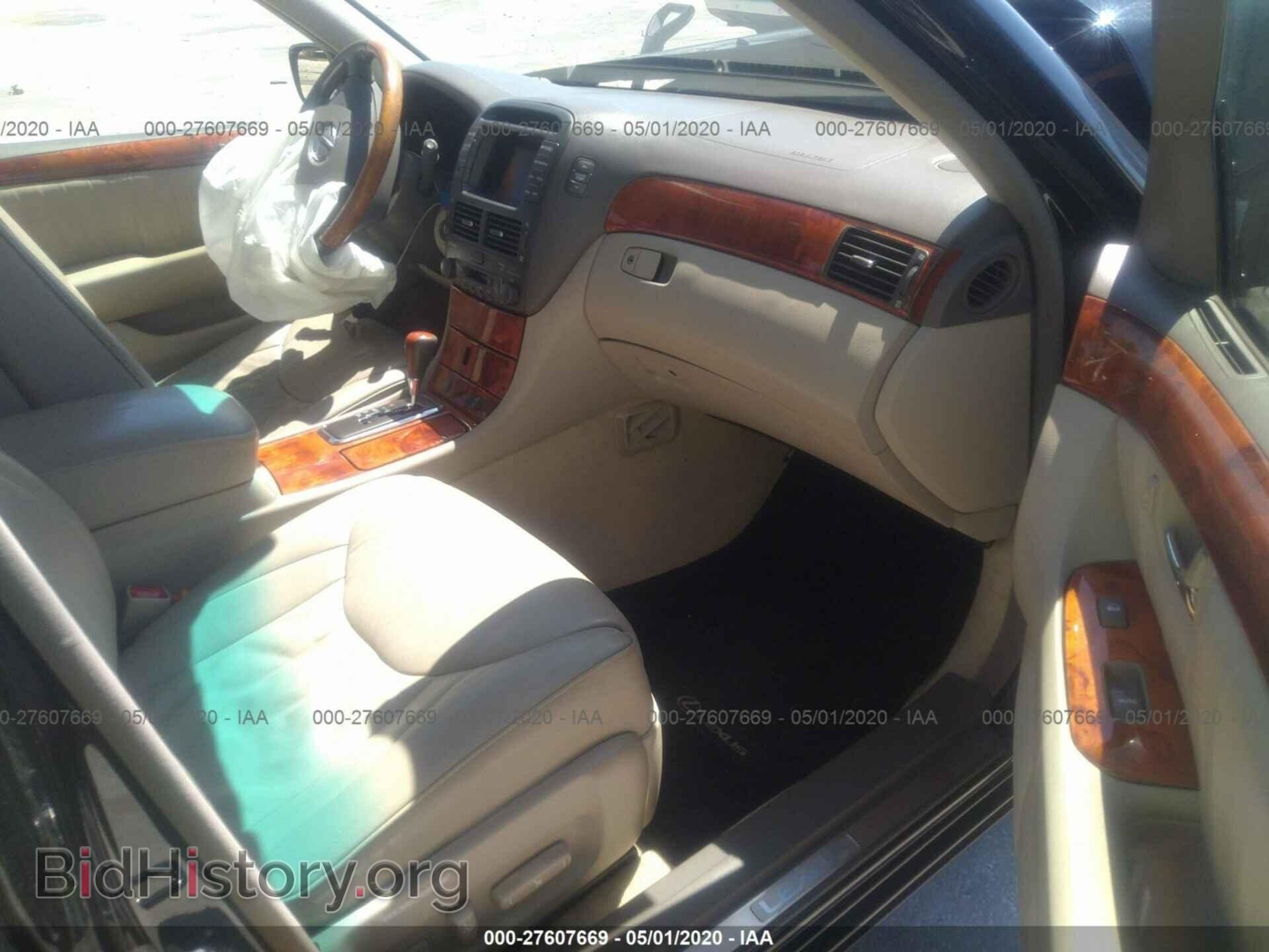 2002 LEXUS LS - VIN: JTHBN30F820084327 - Фото 5