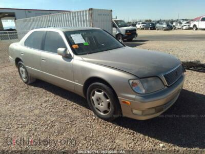 2000 Lexus LS 400, gold — VIN JT8BH28F4Y0180745, IAAI