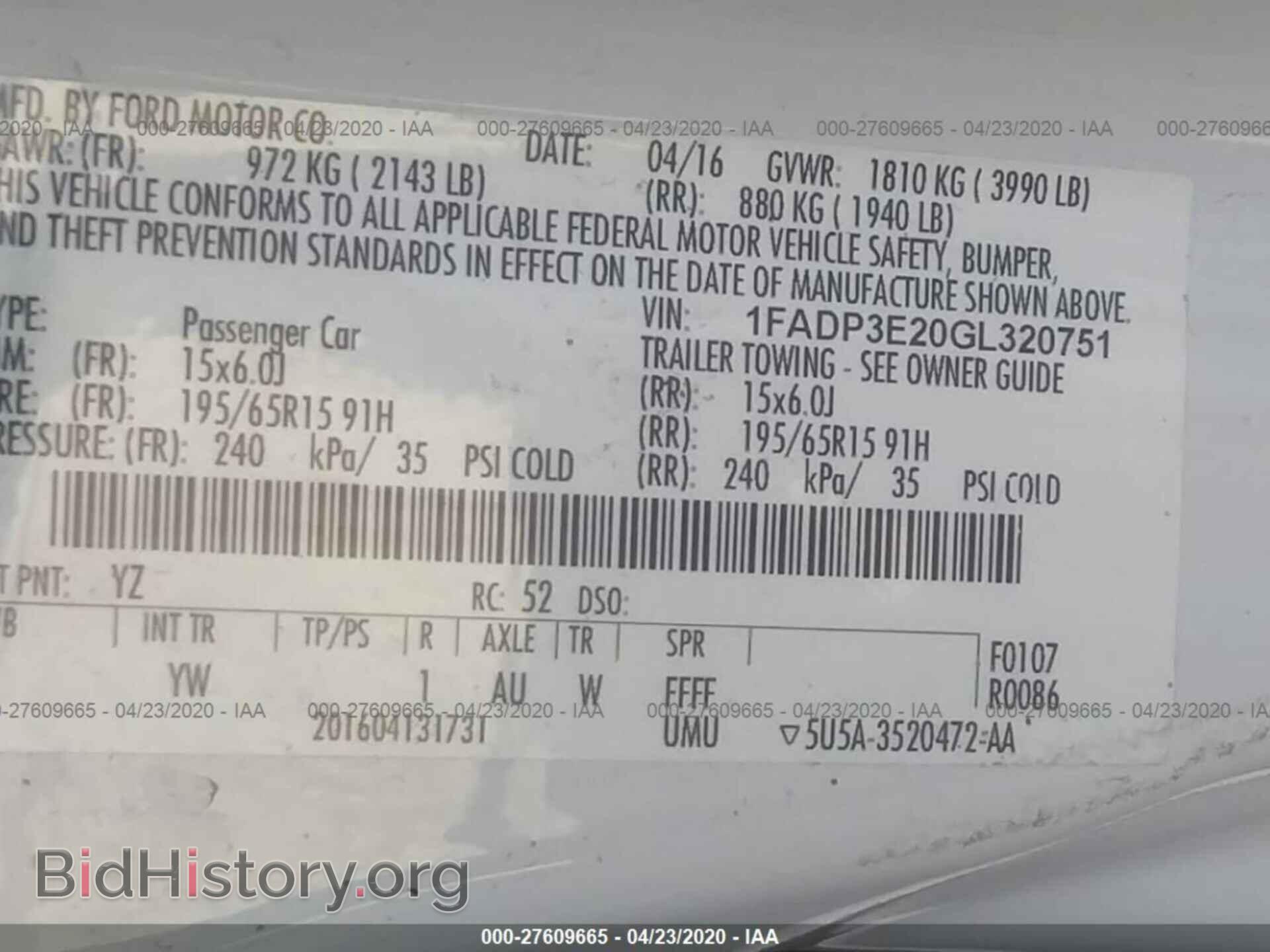 2016 FORD FOCUS - VIN: 1FADP3E20GL320751 - Photo 9
