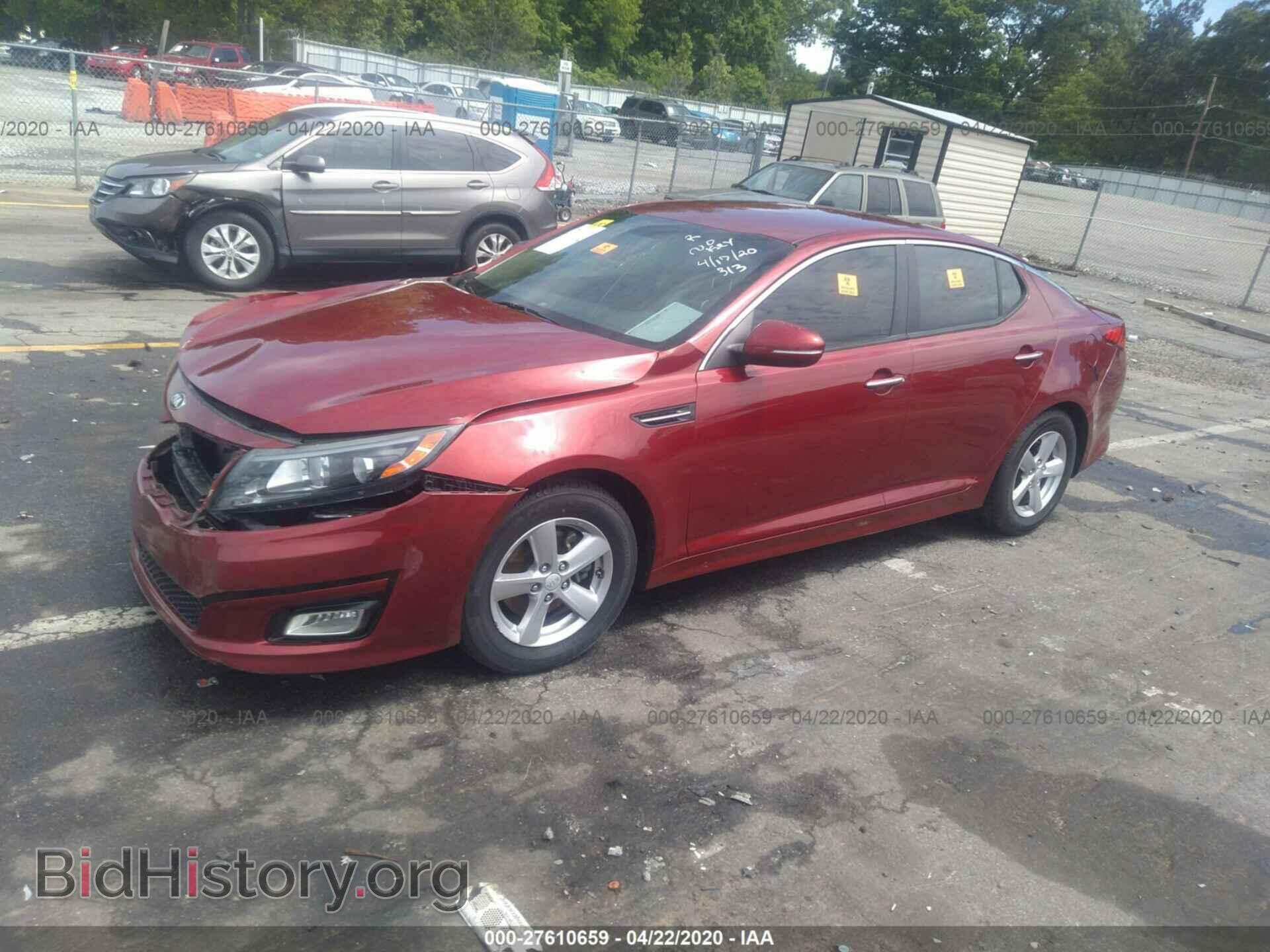 2014 KIA OPTIMA - VIN: 5XXGM4A78EG338497 - Фото 2