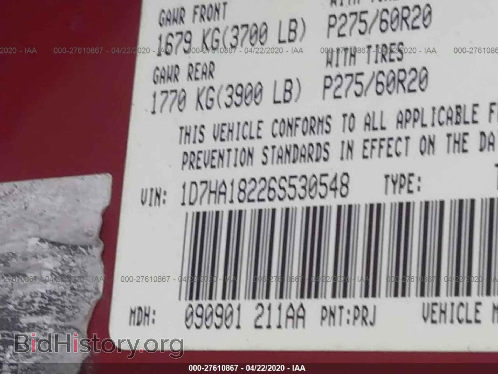 2006 DODGE RAM 1500 - VIN: 1D7HA18226S530548 - Фото 9