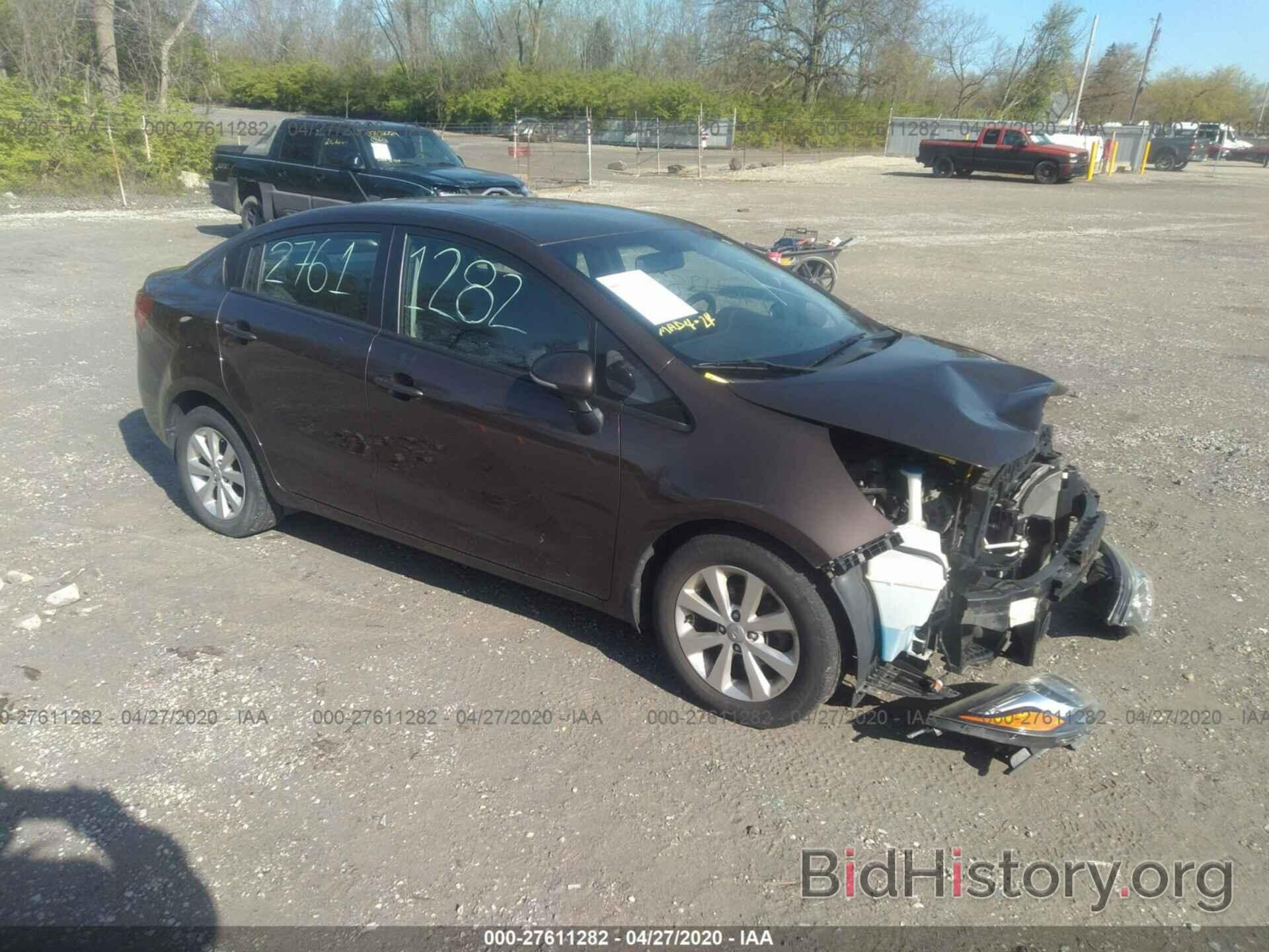 Photo KNADN4A32E6326158 - KIA RIO 2014