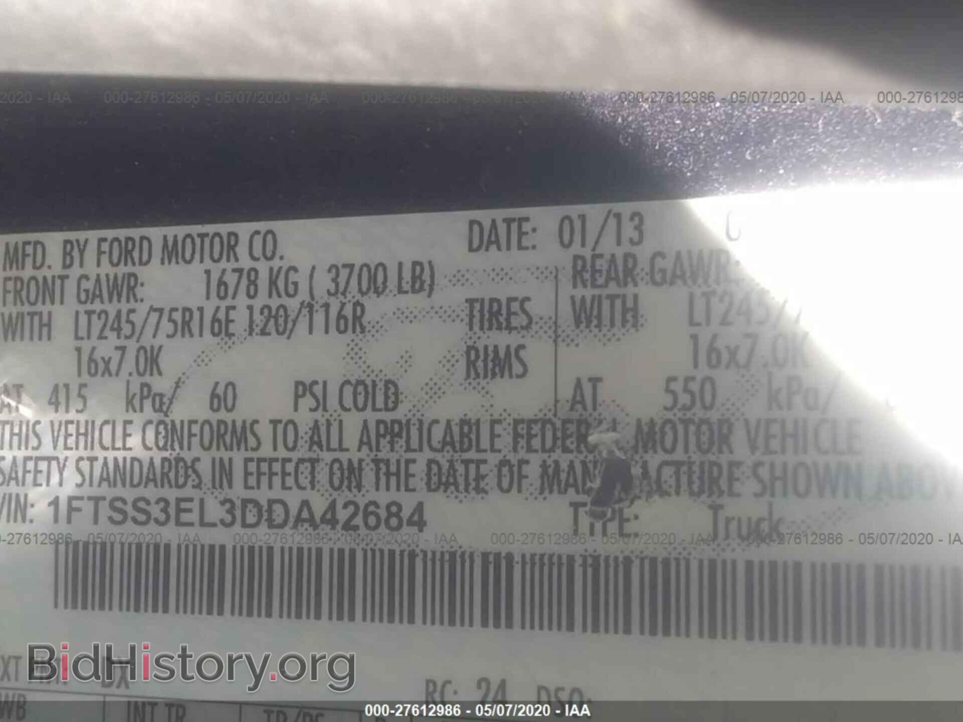 2013 FORD ECONOLINE - VIN: 1FTSS3EL3DDA42684 - Фото 9