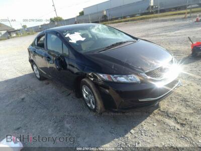 2014 Honda CIVIC LX, черный — VIN 19XFB2F59EE007773, IAAI