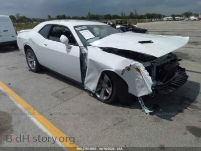 2019 Dodge CHALLENGER SXT, white — VIN 2C3CDZAGXKH723309, IAAI