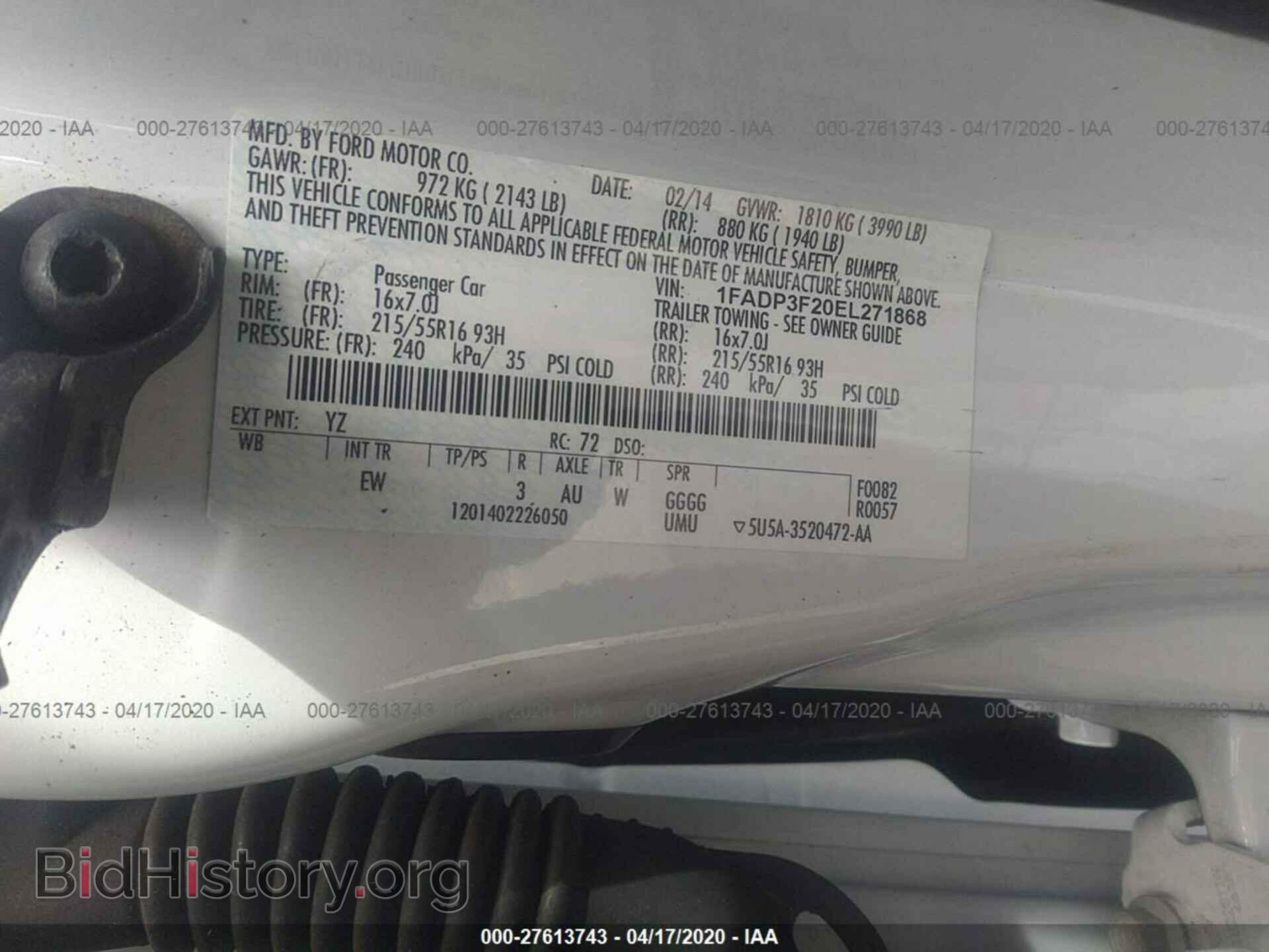 2014 FORD FOCUS - VIN: 1FADP3F20EL271868 - Photo 9
