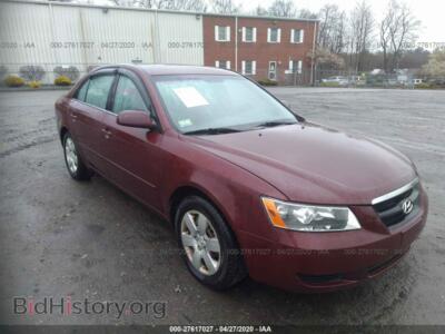 2008 Hyundai SONATA GLS, красный — VIN 5NPET46C58H330835, IAAI