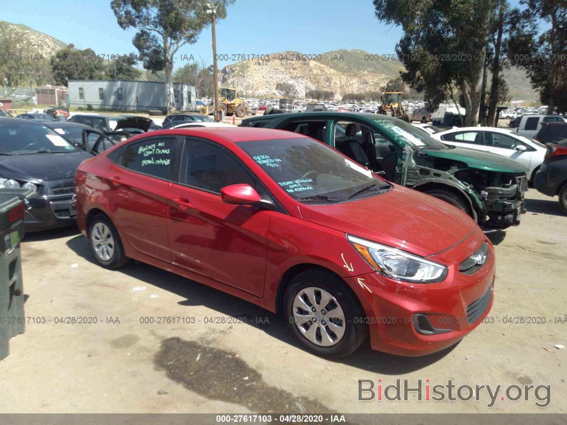 Photo KMHCT4AE5HU345577 - HYUNDAI ACCENT 2017