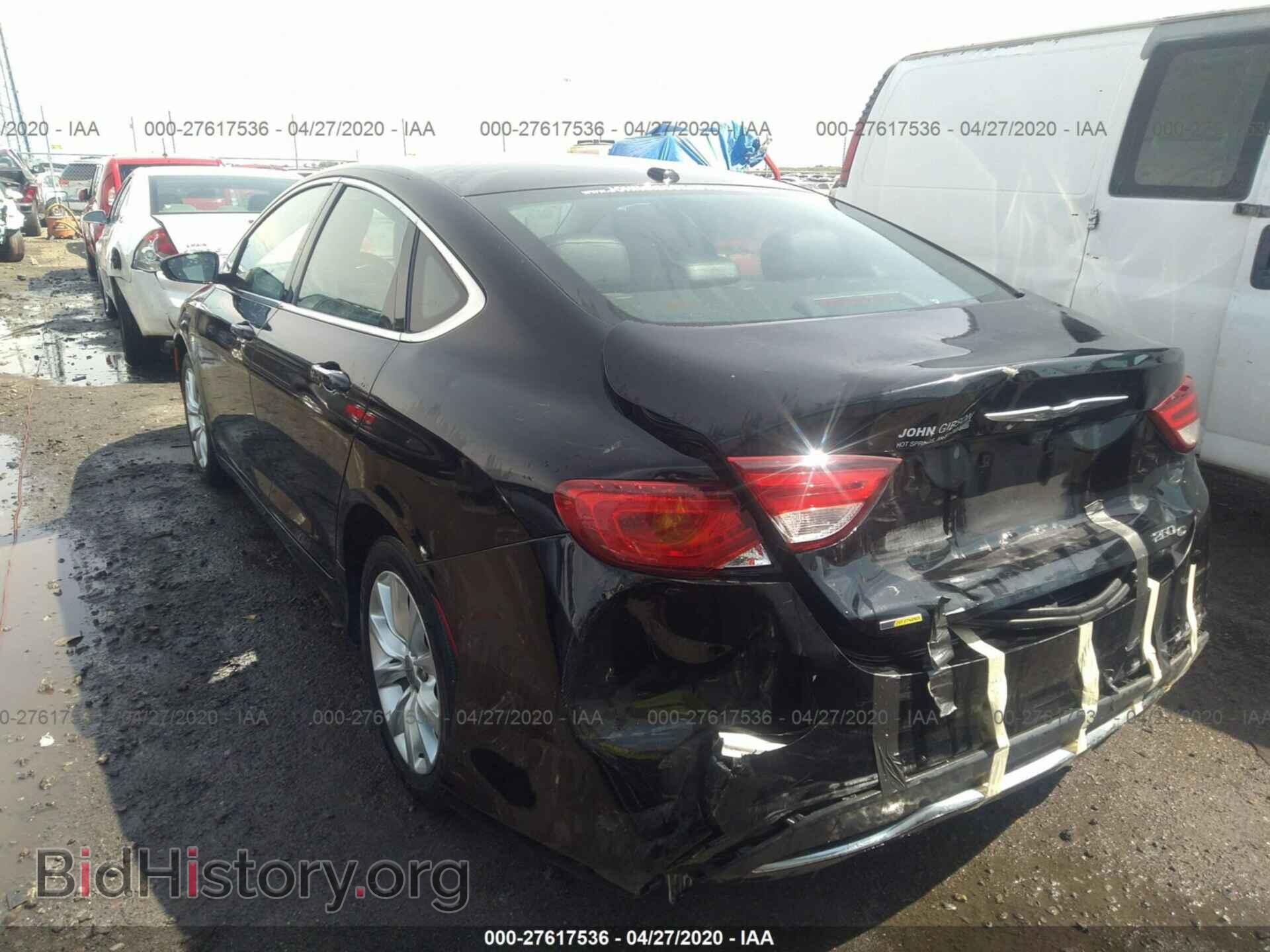 2015 CHRYSLER 200 - VIN: 1C3CCCCB6FN607362 - Фото 3