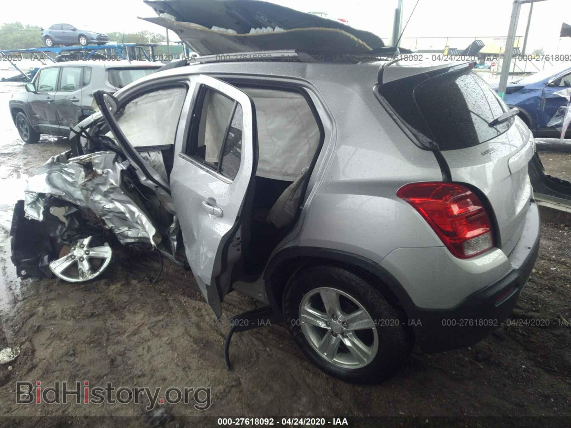 2016 CHEVROLET TRAX - VIN: 3GNCJLSB8GL160321 - Фото 3