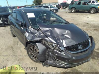 2014 Honda CIVIC EX, серый — VIN 19XFB2F83EE032422, IAAI