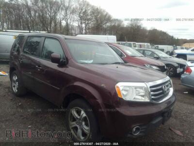 2014 Honda PILOT Exln, beige — VIN 5FNYF4H78EB035033, IAAI