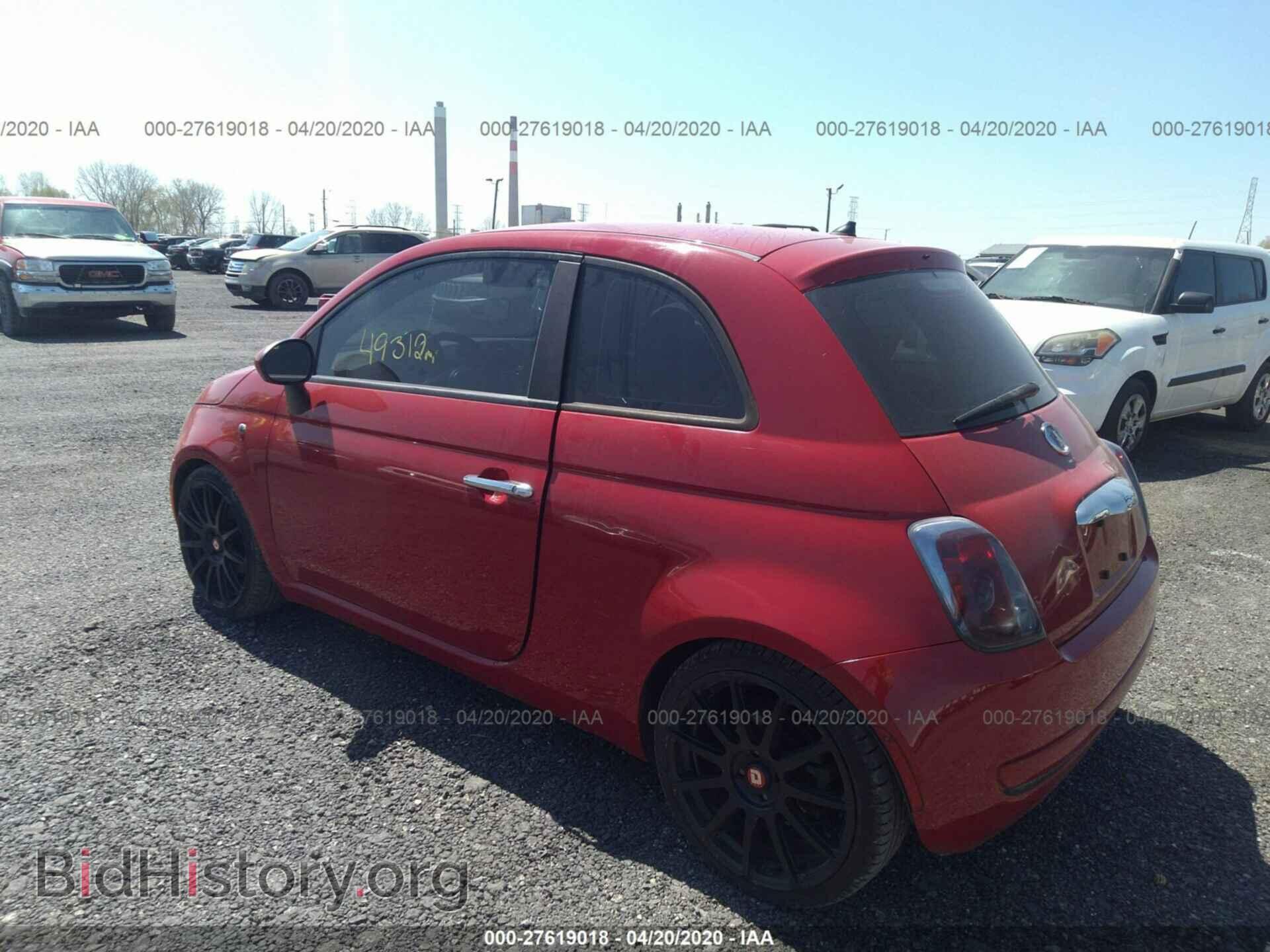 2012 FIAT 500 - VIN: 3C3CFFAR2CT302011 - Фото 3
