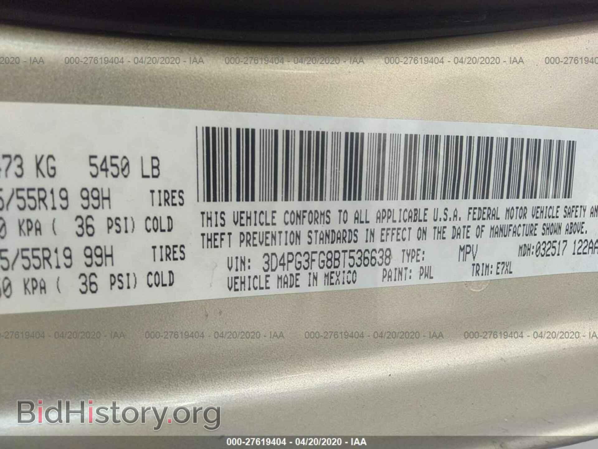2011 DODGE JOURNEY - VIN: 3D4PG3FG8BT536638 - Photo 9